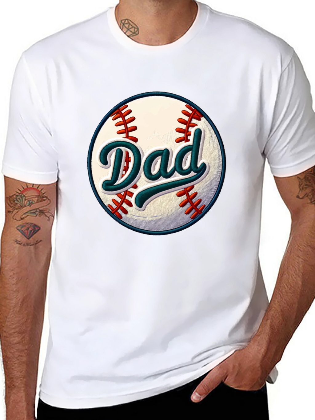 Dad Baseball Graphic T-Shirt