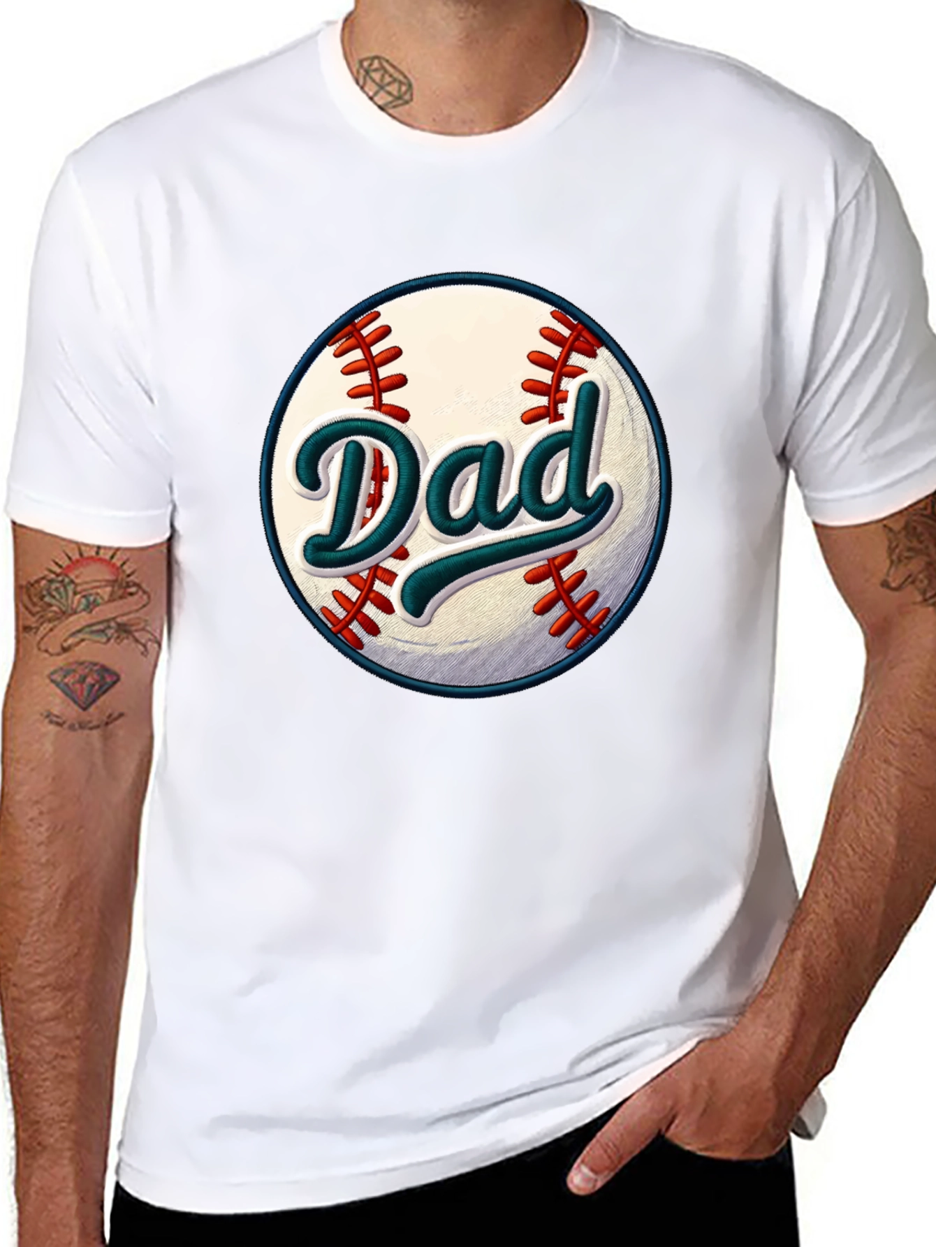 Dad Baseball Graphic T-Shirt