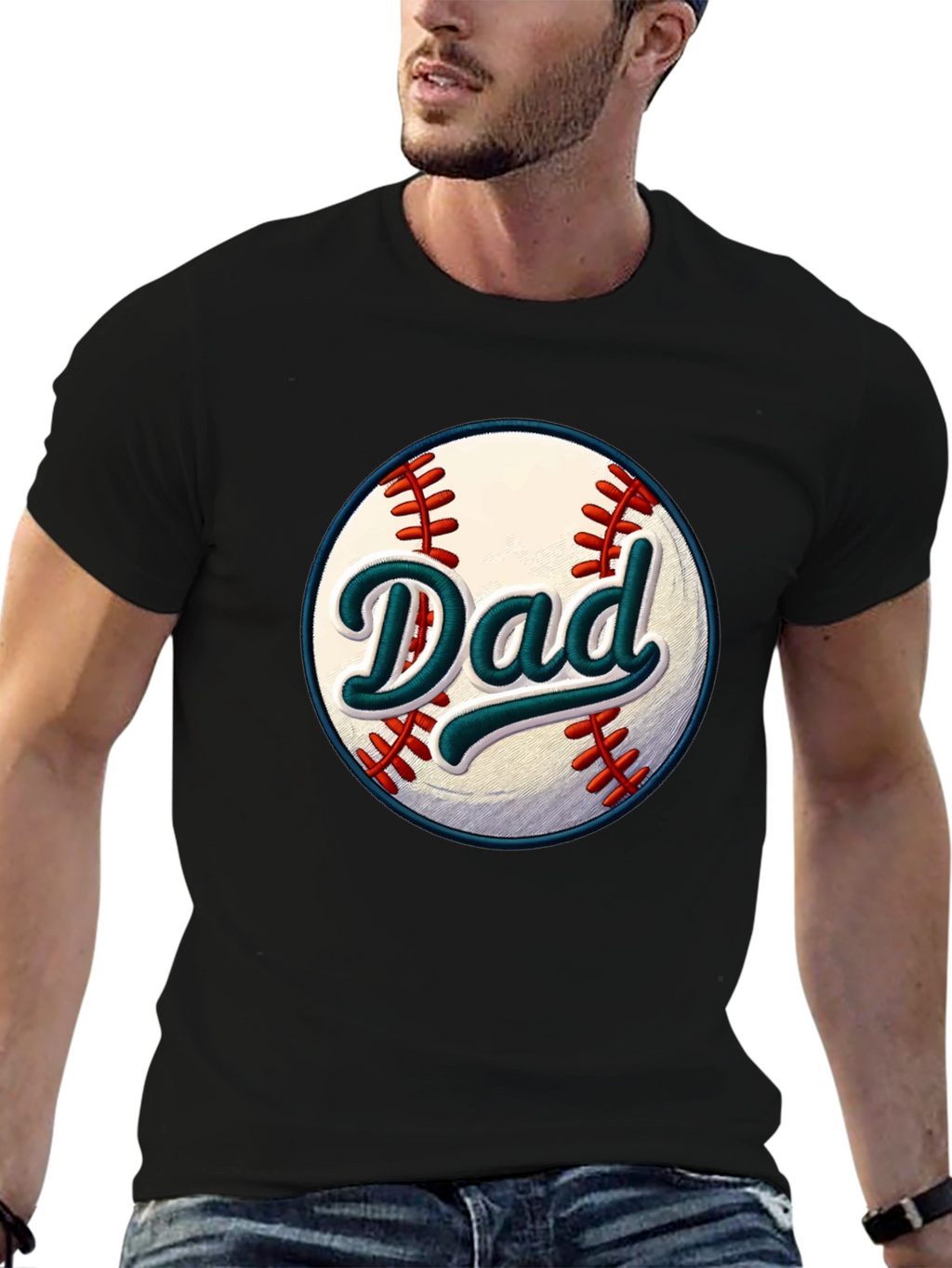 Dad Baseball Graphic T-Shirt