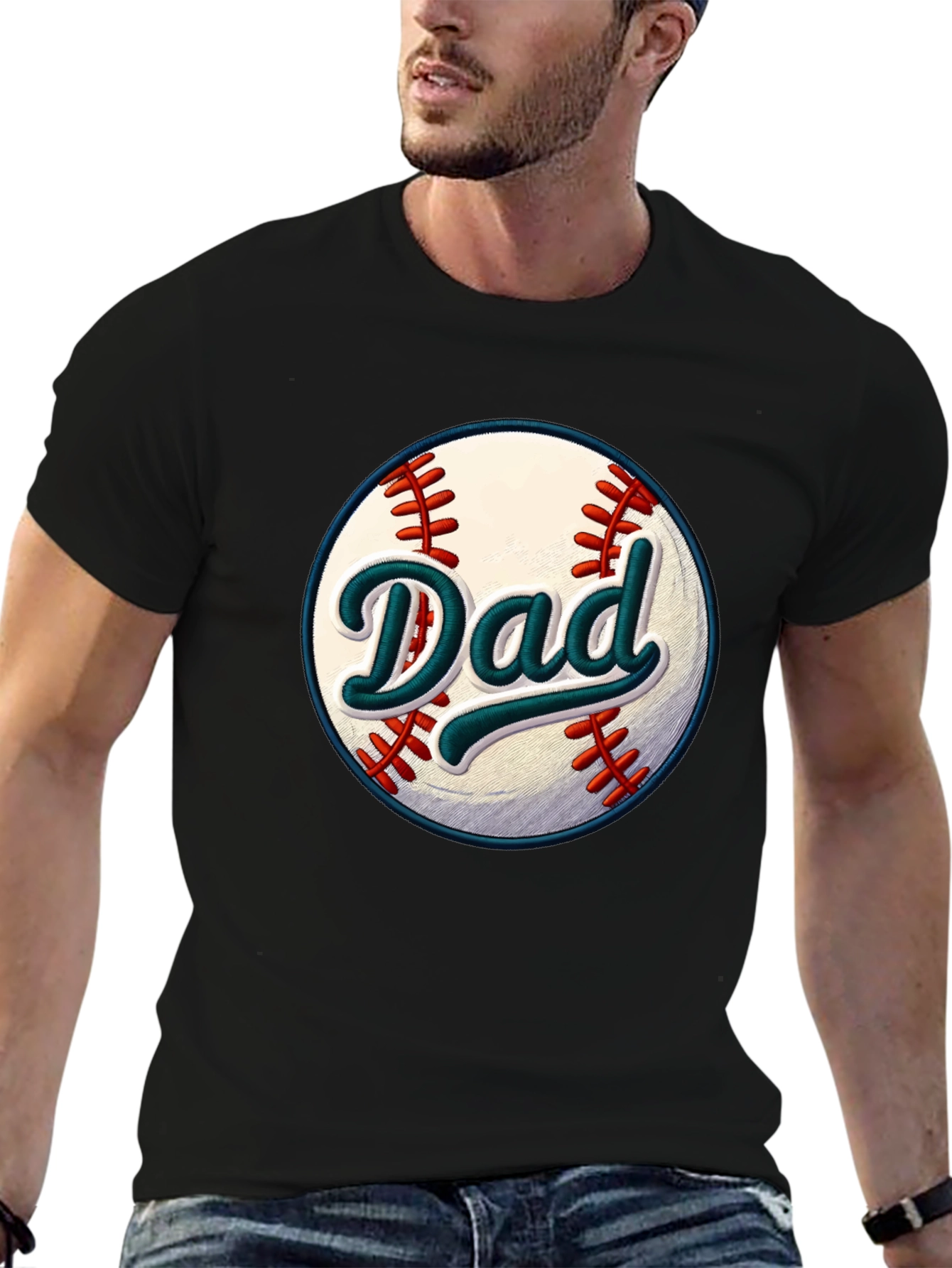 Dad Baseball Graphic T-Shirt