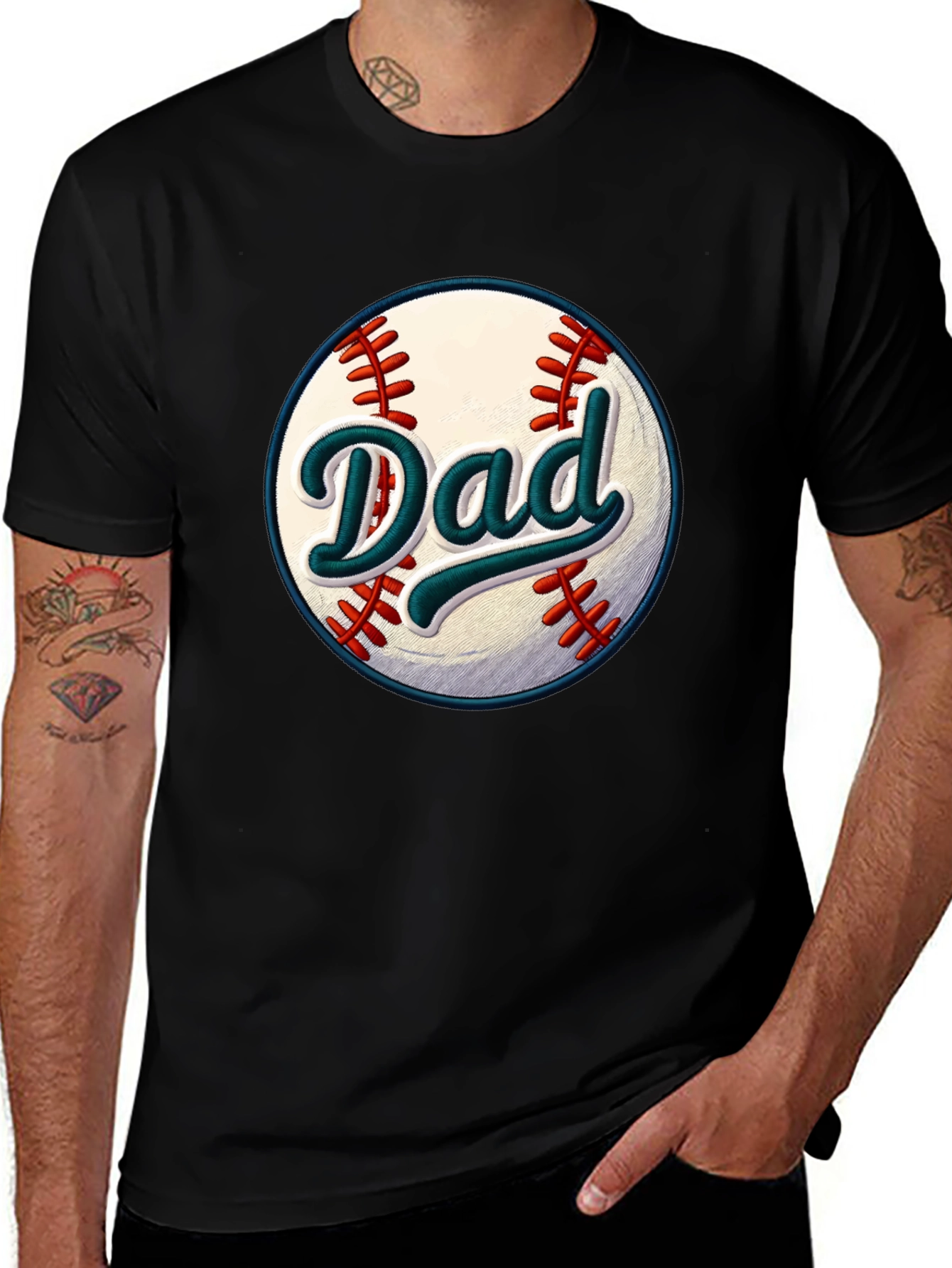 Dad Baseball Graphic T-Shirt