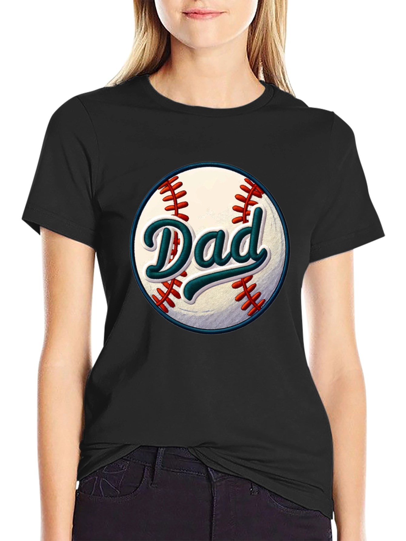 Dad Baseball Graphic T-Shirt