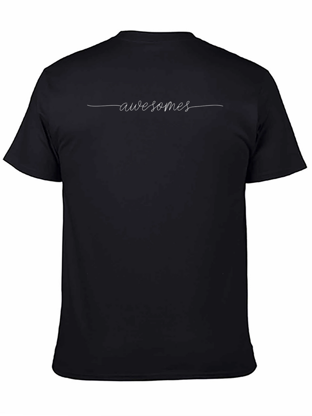 Awesome Script Black T-Shirt - Stylish Casual Wear