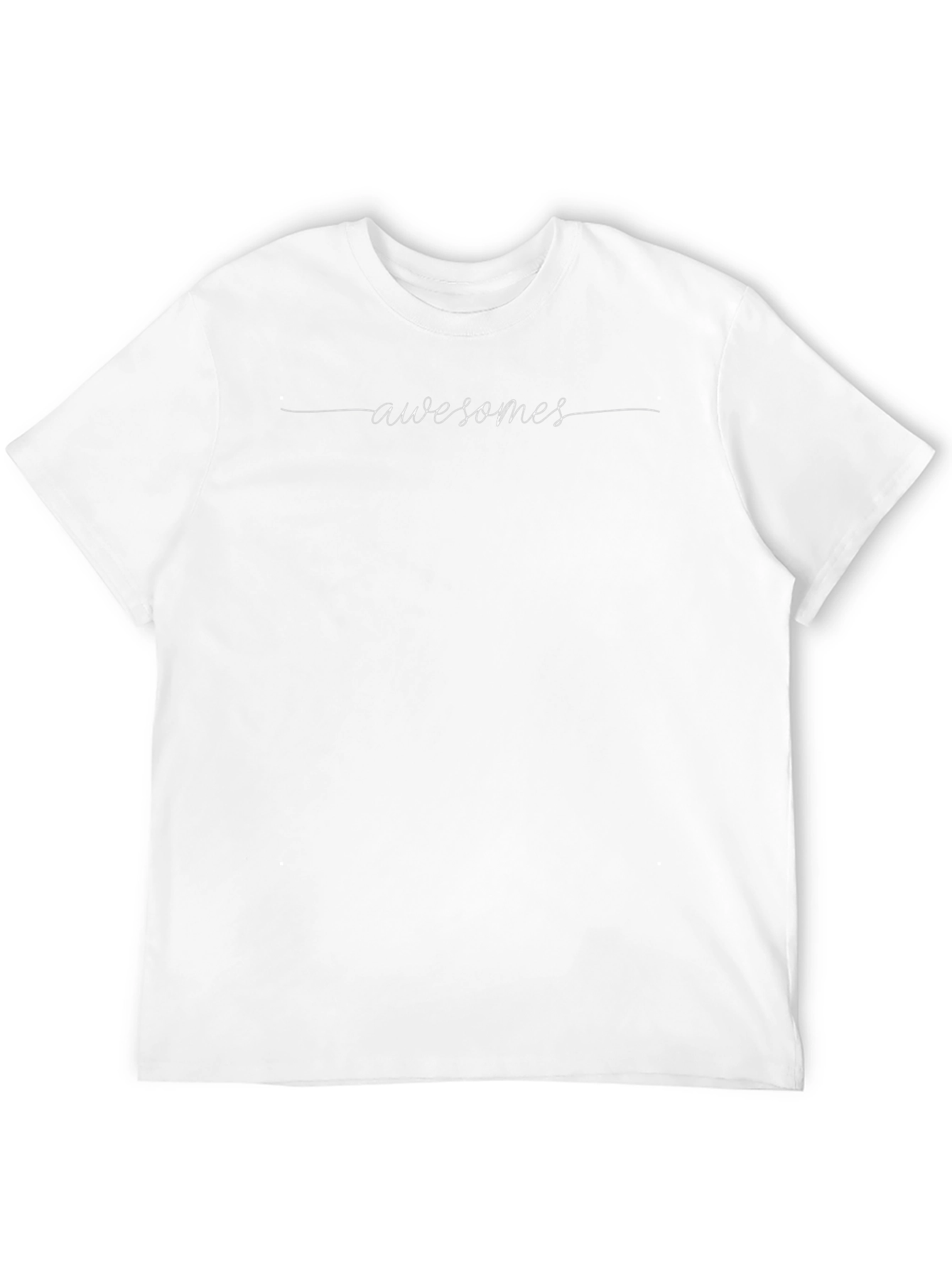 Awesome Script Black T-Shirt - Stylish Casual Wear