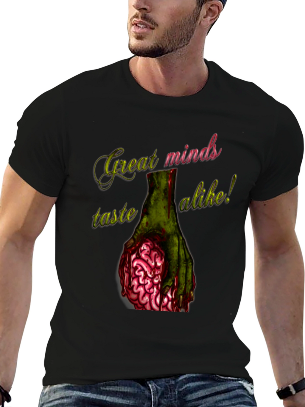 Zombie Brain T-Shirt - Great Minds Taste Alike