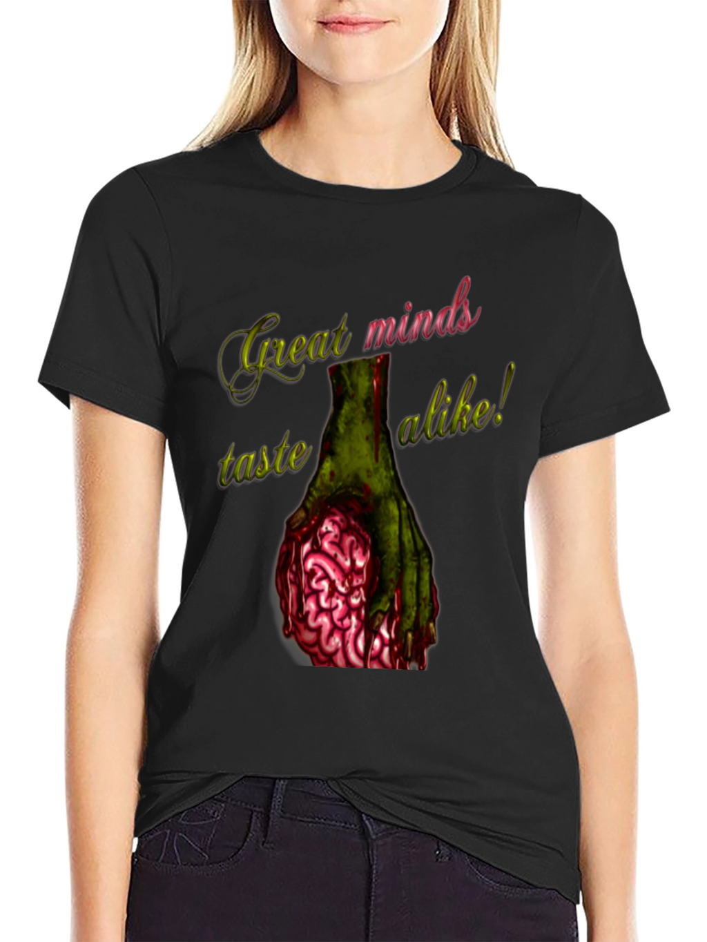 Zombie Brain T-Shirt - Great Minds Taste Alike