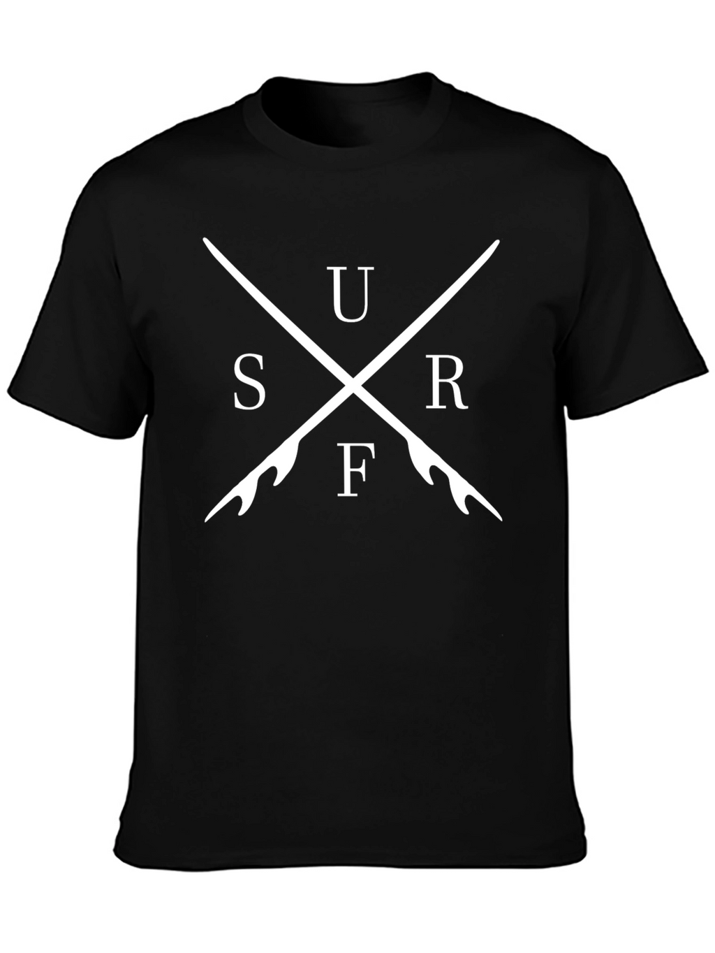 Surfboard Cross T-Shirt - Stylish Graphic Tee