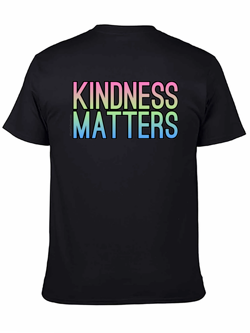 Kindness Matters Gradient T-Shirt - Black