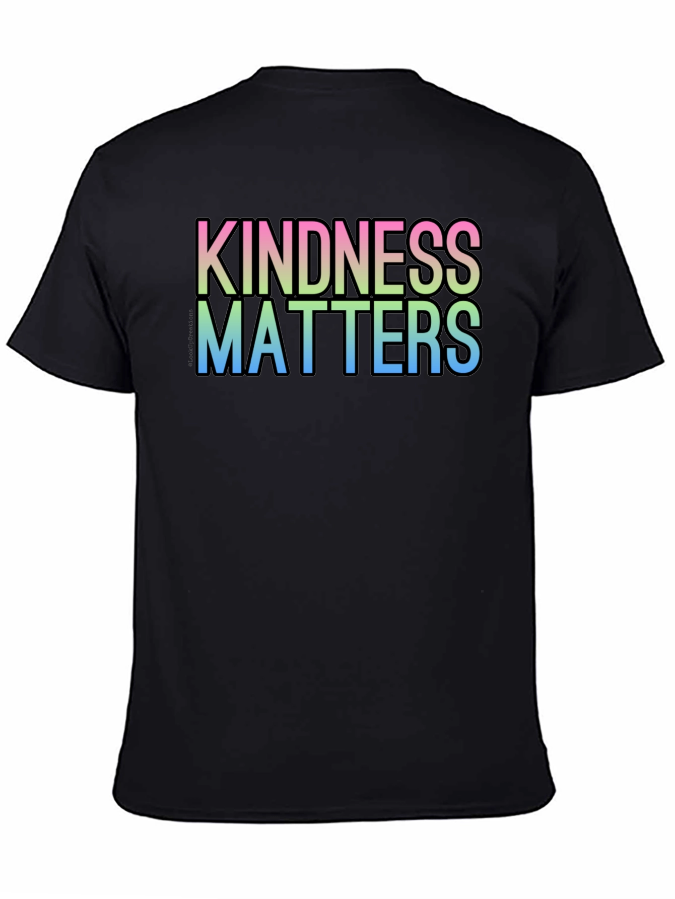 Kindness Matters Gradient T-Shirt - Black