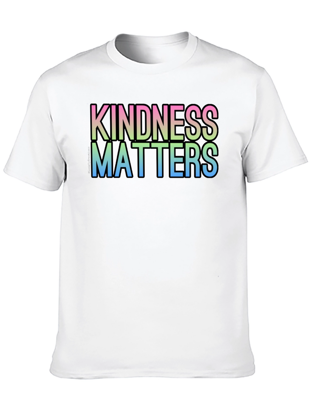 Kindness Matters Gradient T-Shirt - Black