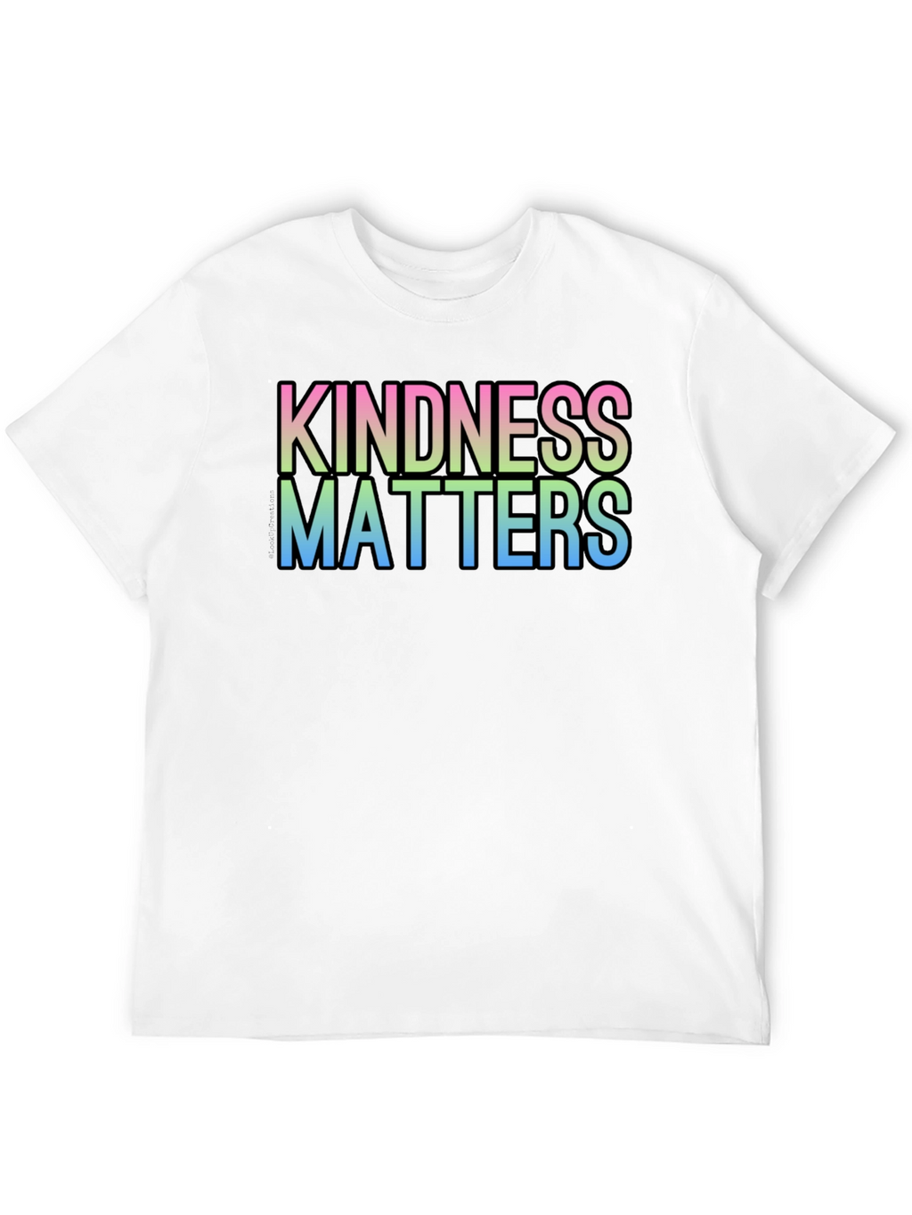 Kindness Matters Gradient T-Shirt - Black