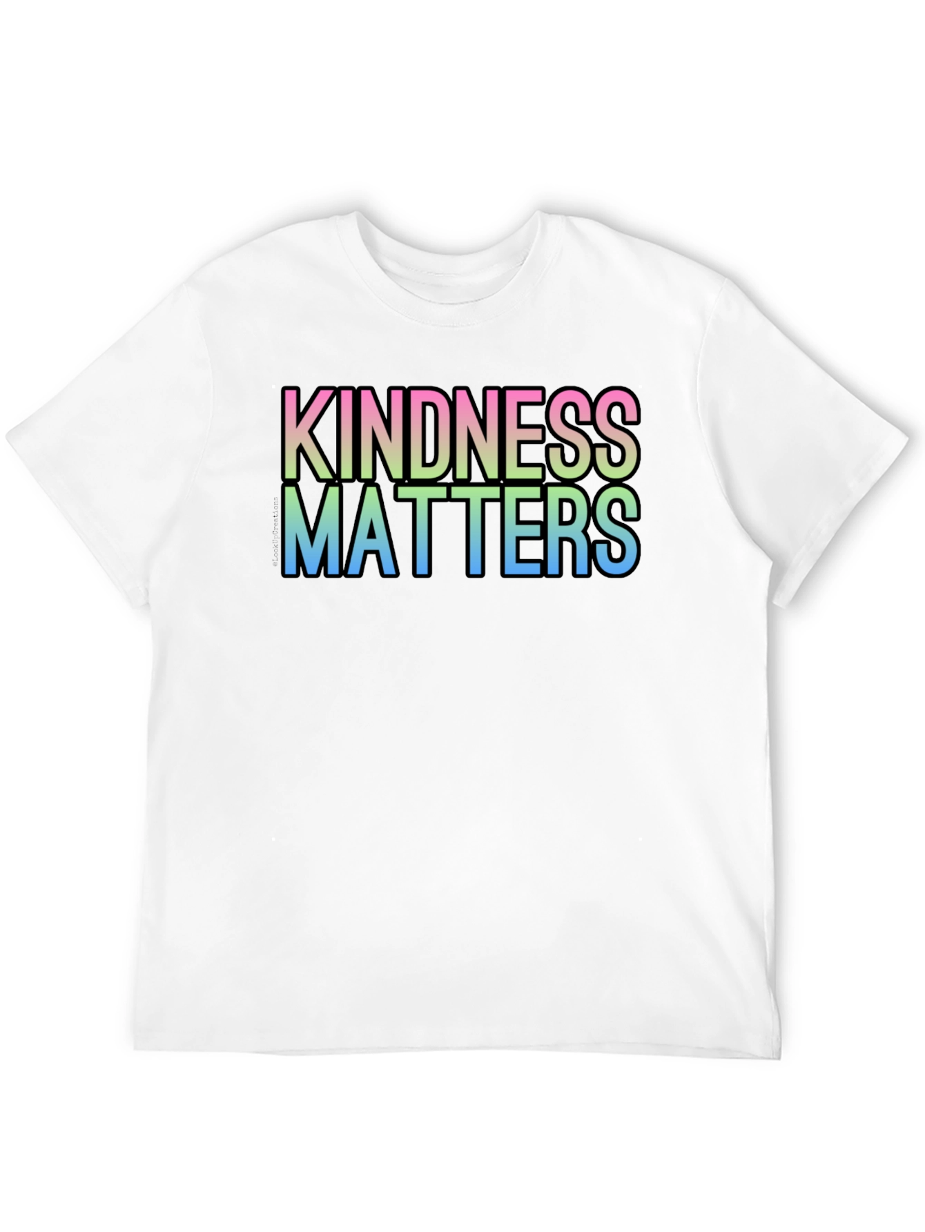 Kindness Matters Gradient T-Shirt - Black