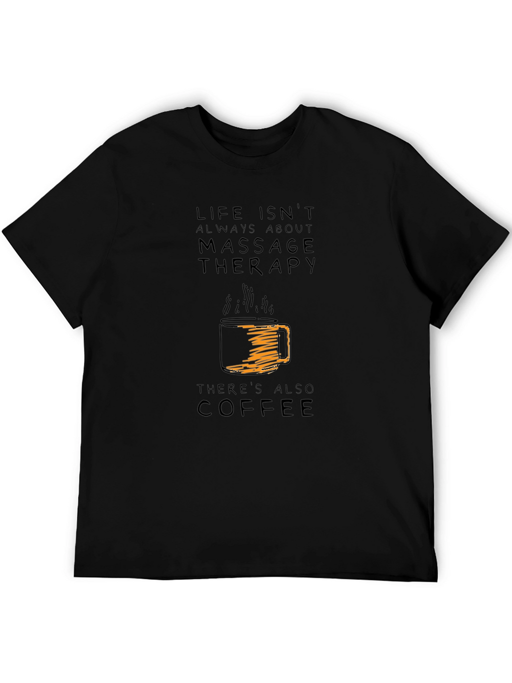 Massage Therapy & Coffee Graphic Tee