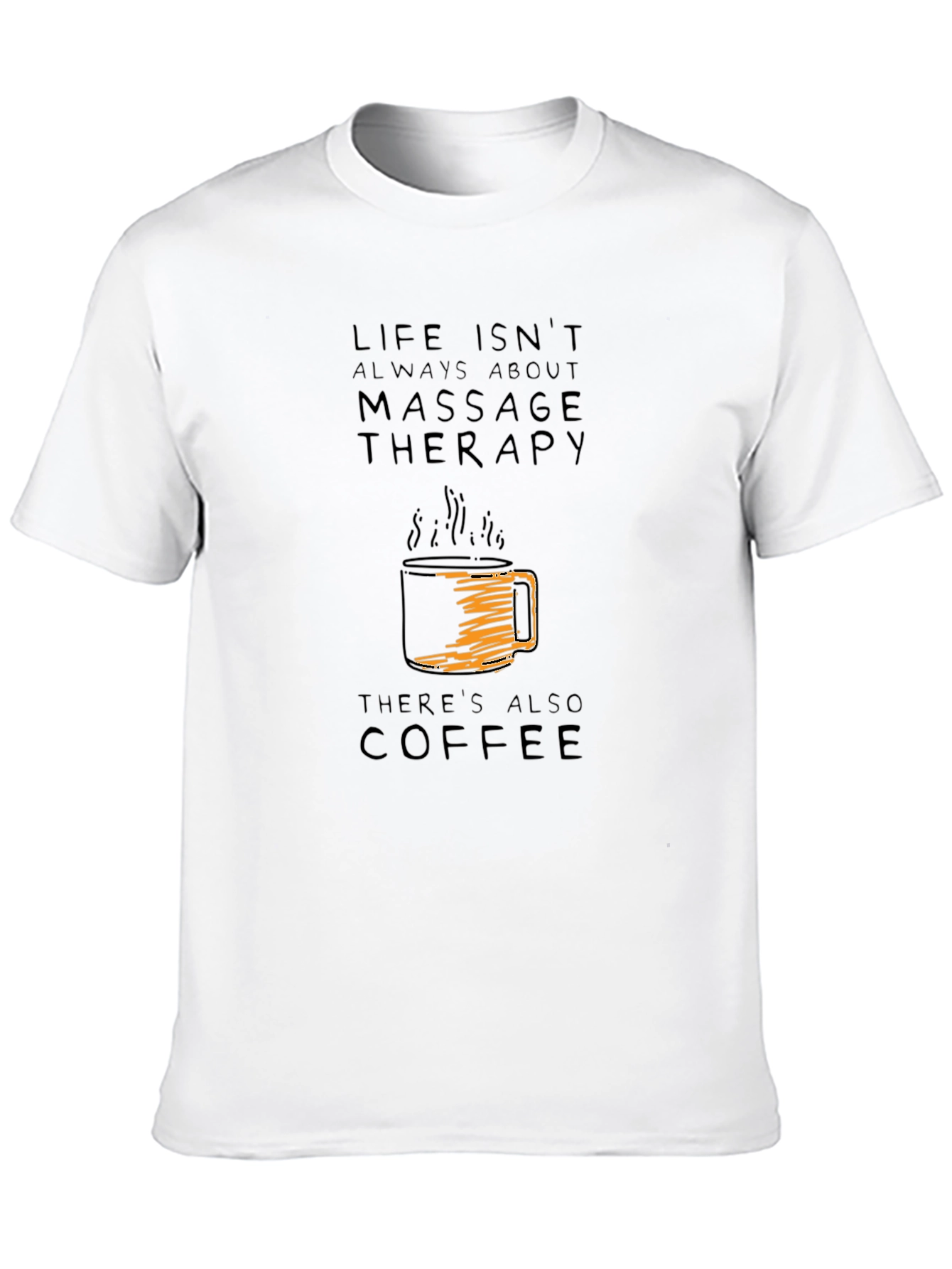 Massage Therapy & Coffee Graphic Tee
