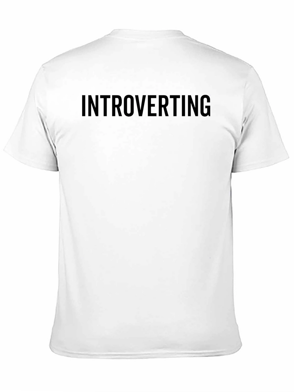Introverting Graphic Tee - Comfortable Black T-Shirt