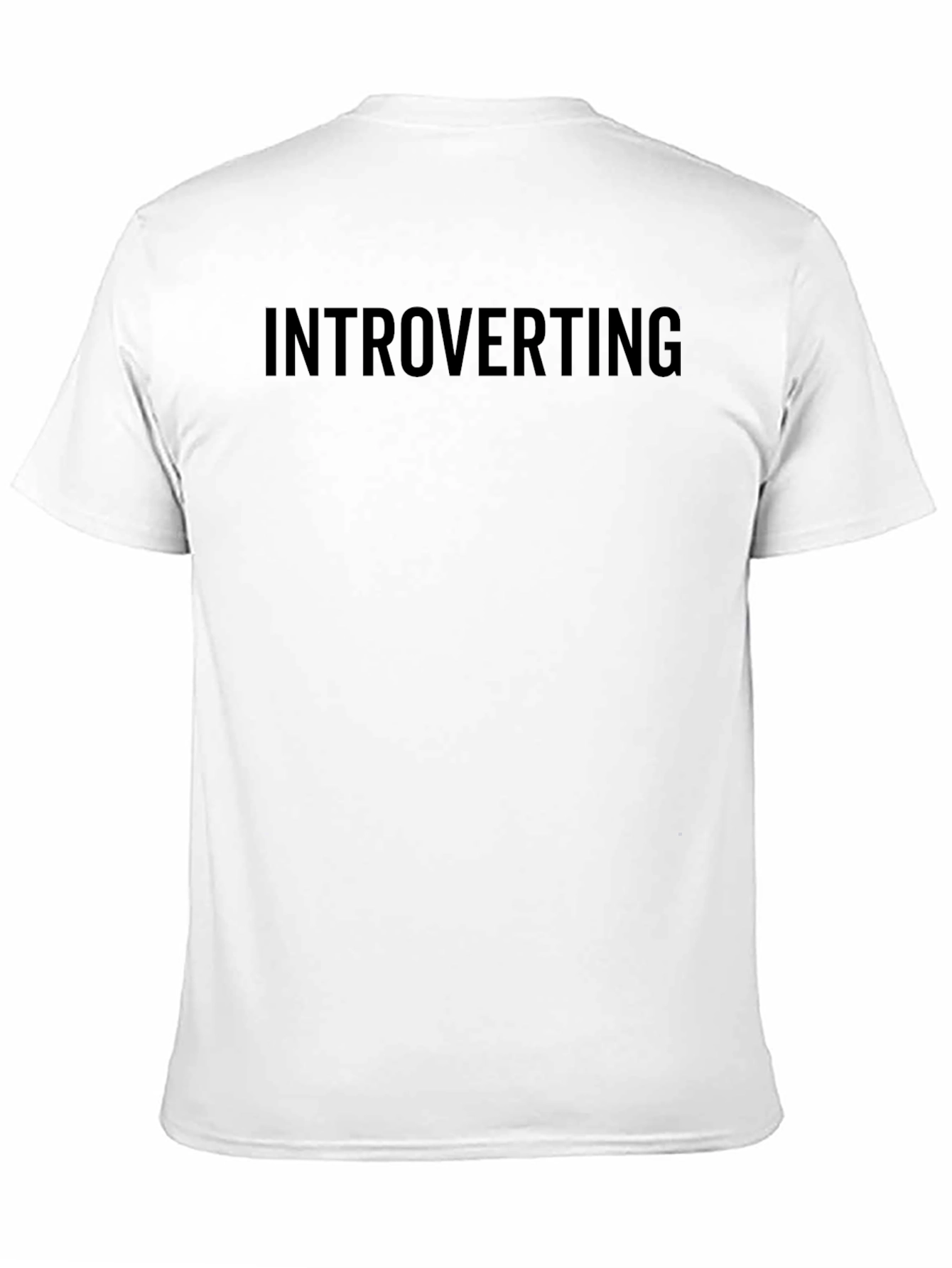 Introverting Graphic Tee - Comfortable Black T-Shirt