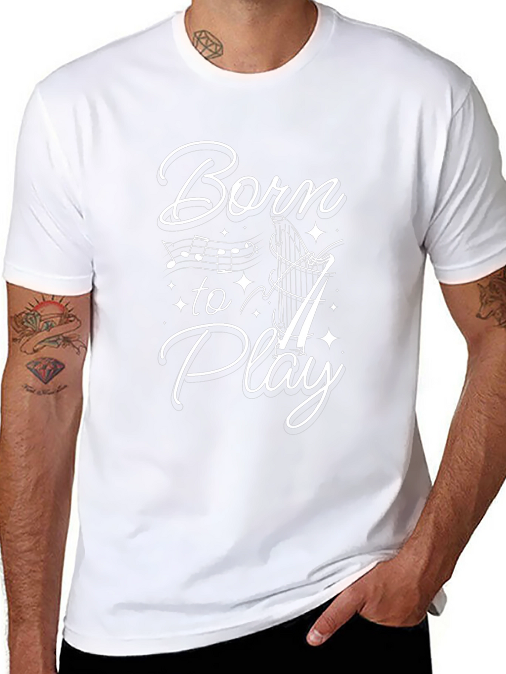 Born To Play Harp T-Shirt