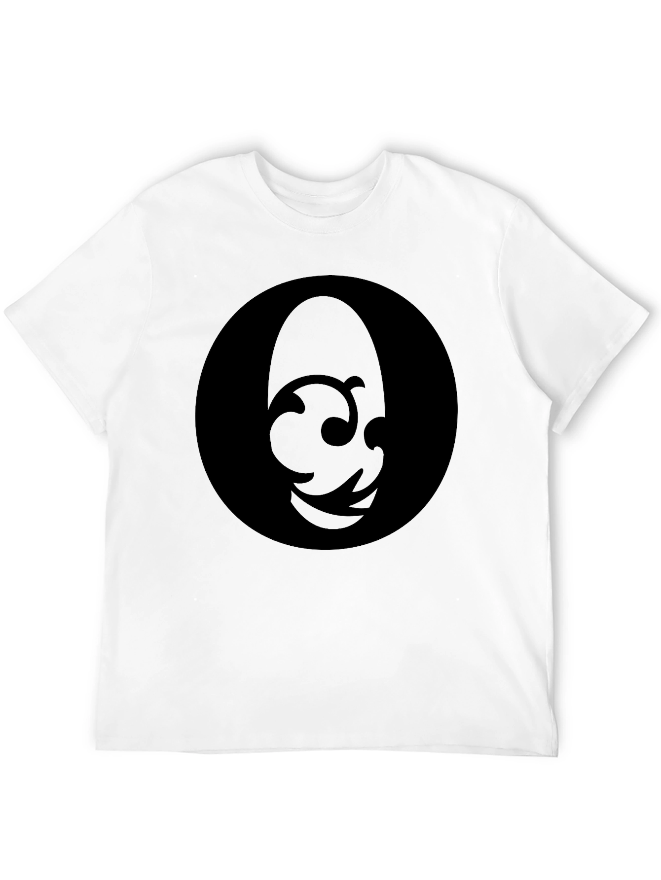 Mens Black Graphic T-Shirt - Abstract Design