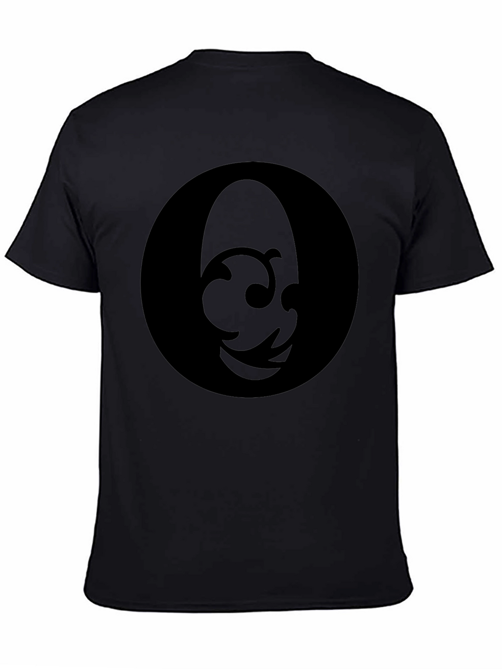 Mens Black Graphic T-Shirt - Abstract Design