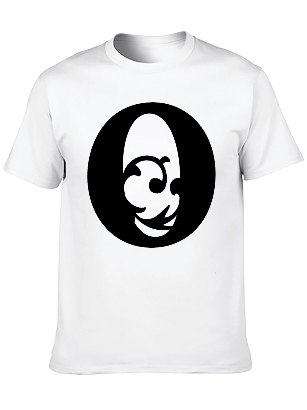 Mens Black Graphic T-Shirt - Abstract Design