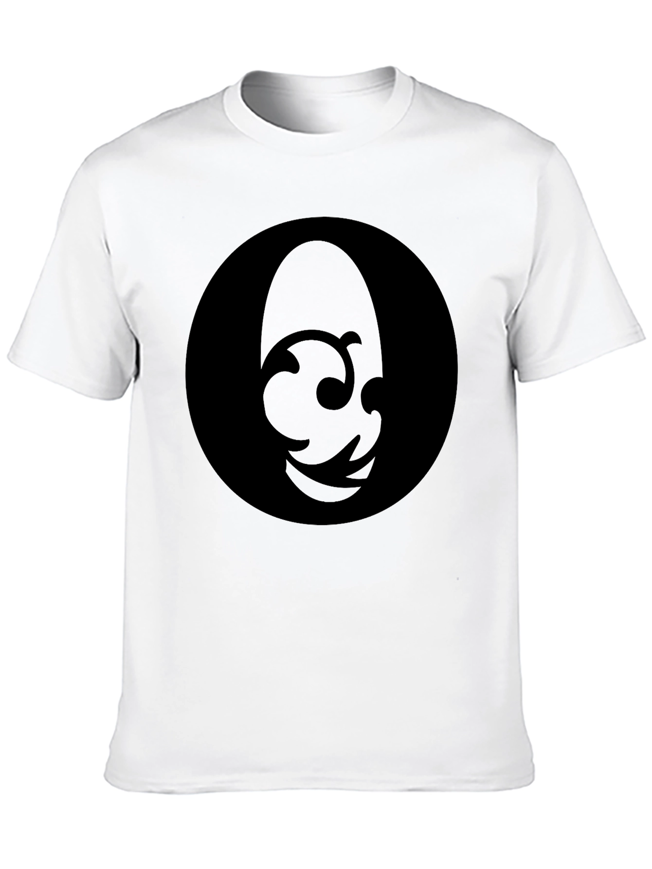 Mens Black Graphic T-Shirt - Abstract Design