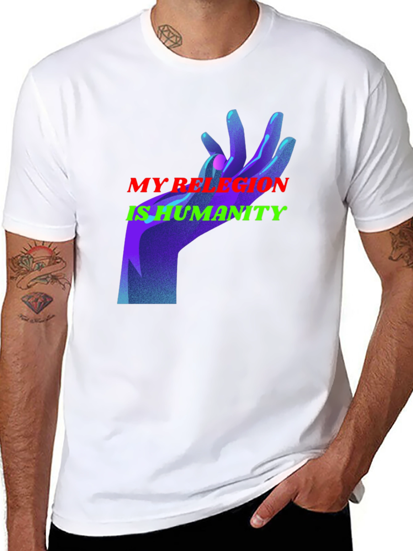 My Religion is Humanity Graphic T-Shirt