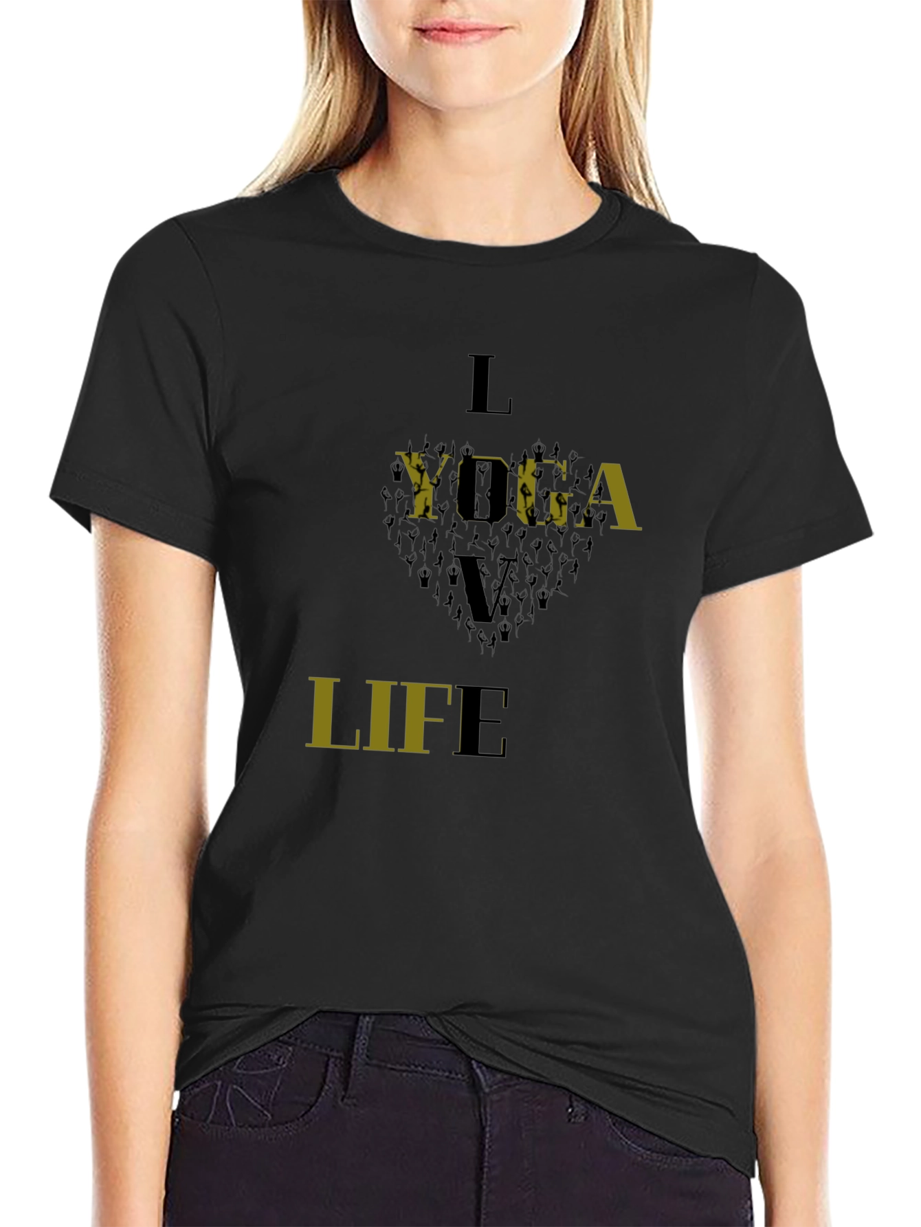 Yoga Life Black T-Shirt