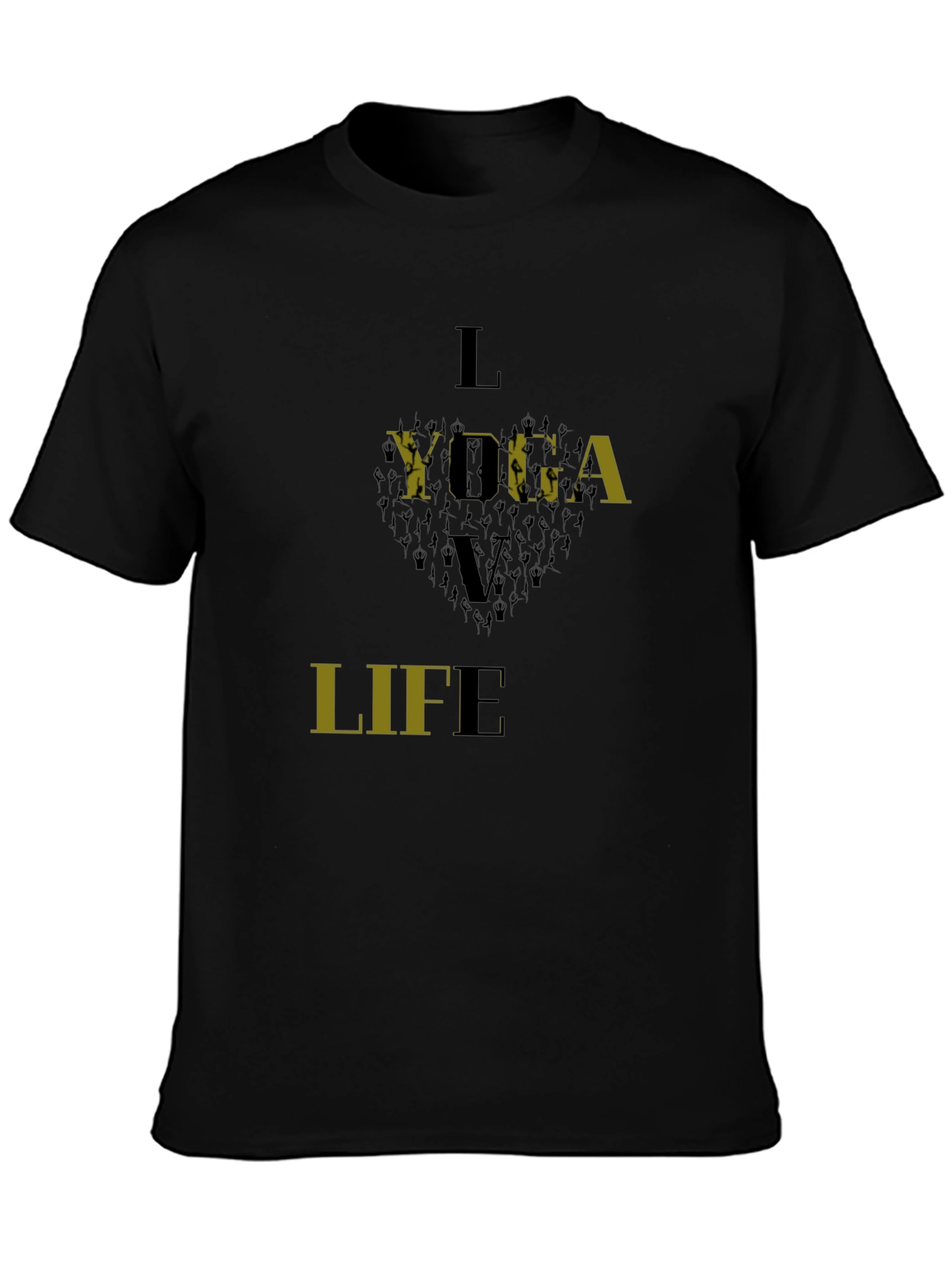 Yoga Life Black T-Shirt