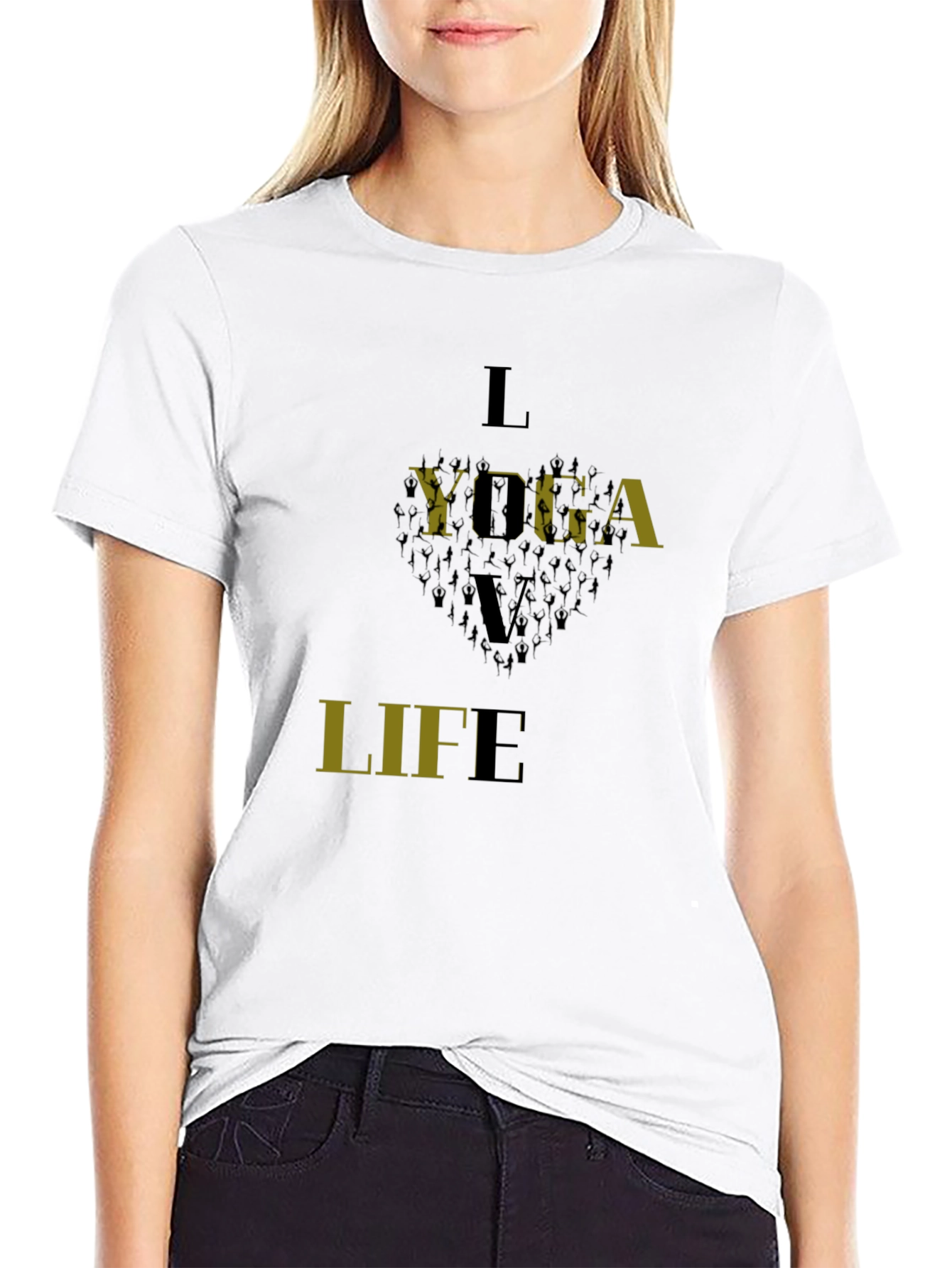 Yoga Life Black T-Shirt