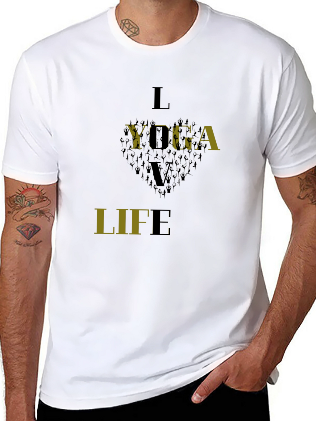 Yoga Life Black T-Shirt