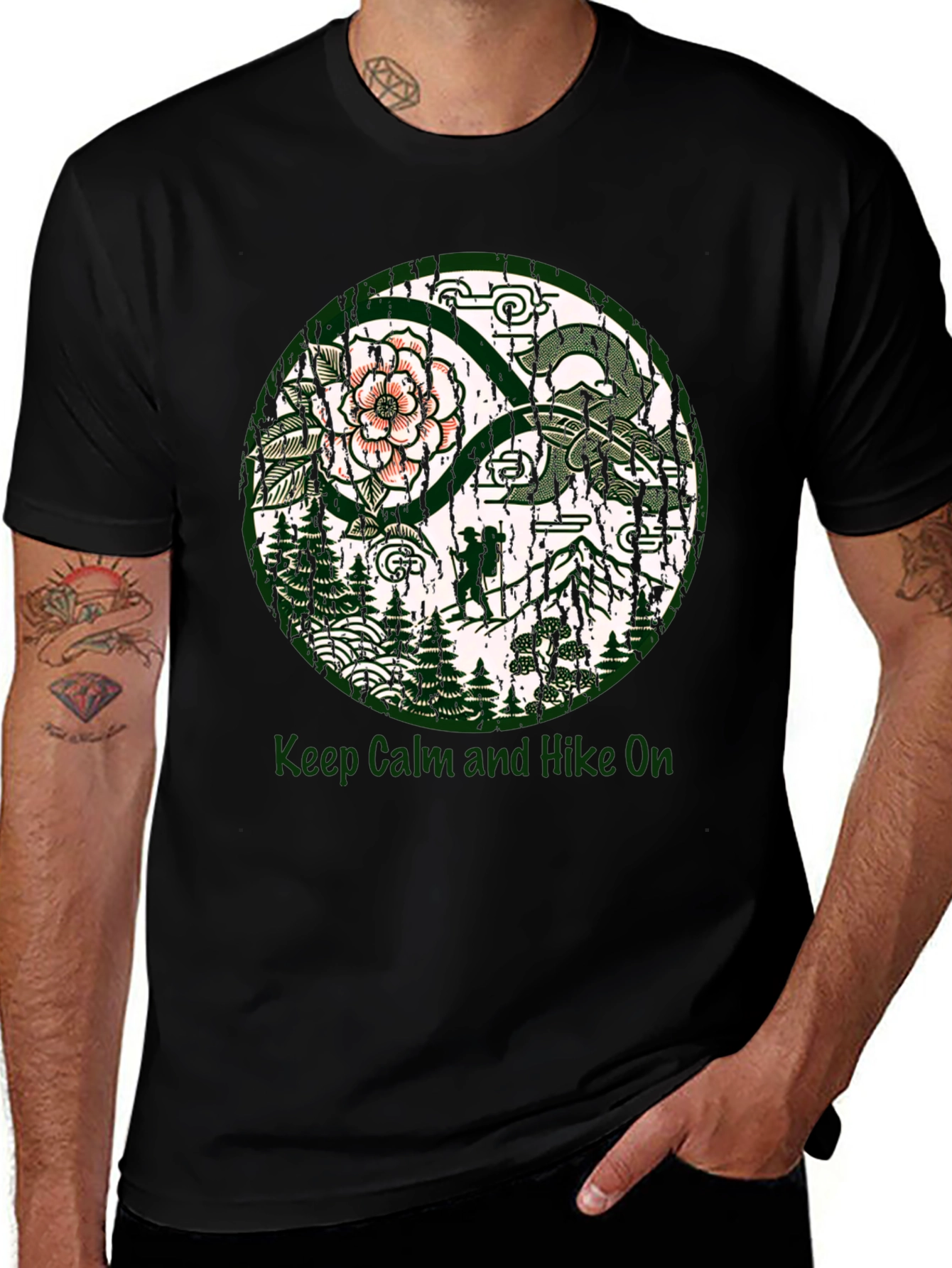 Keep Calm and Hike On Graphic Tee