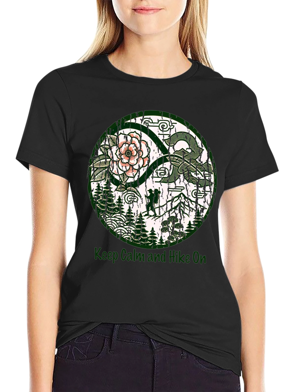Keep Calm and Hike On Graphic Tee