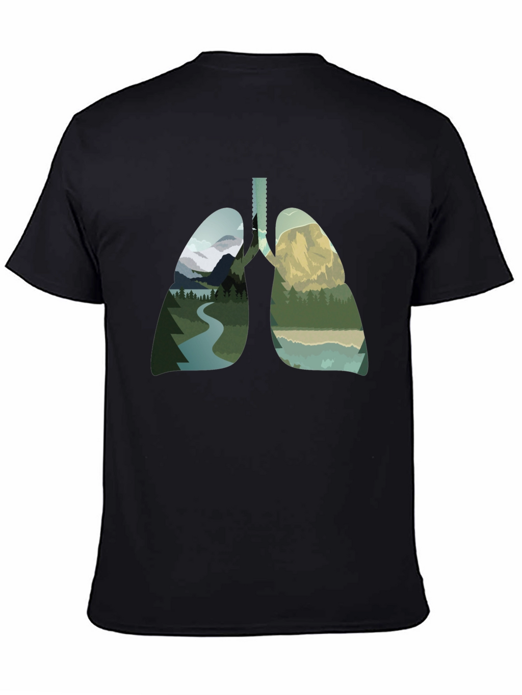 Nature Lungs Graphic Tee - Breathe the Outdoors