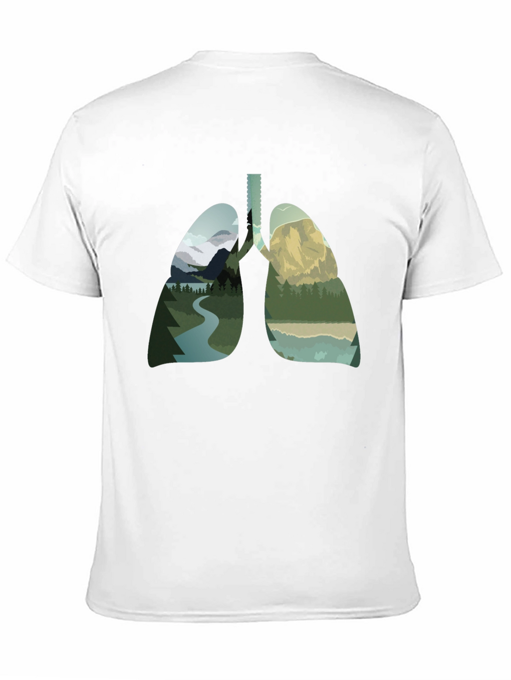 Nature Lungs Graphic Tee - Breathe the Outdoors