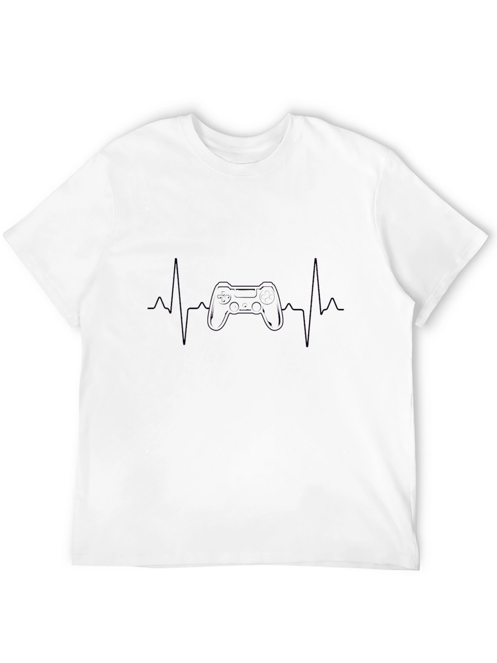 Gamer Heartbeat T-Shirt - Black