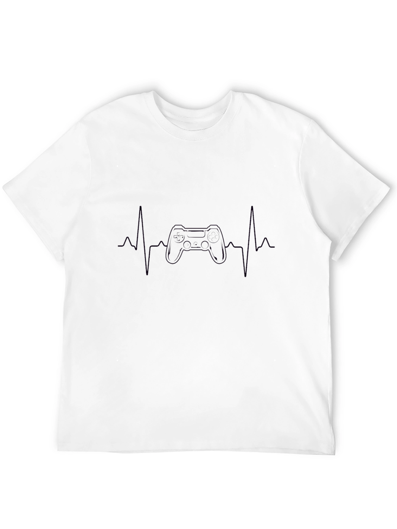 Gamer Heartbeat T-Shirt - Black