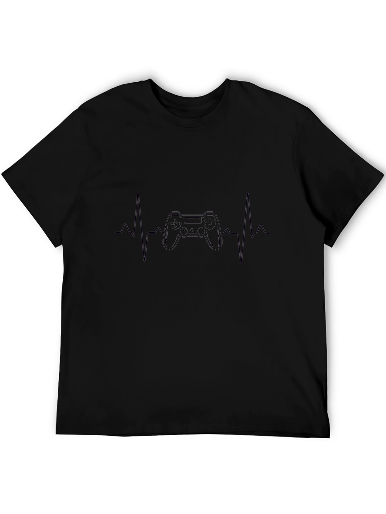 Gamer Heartbeat T-Shirt - Black