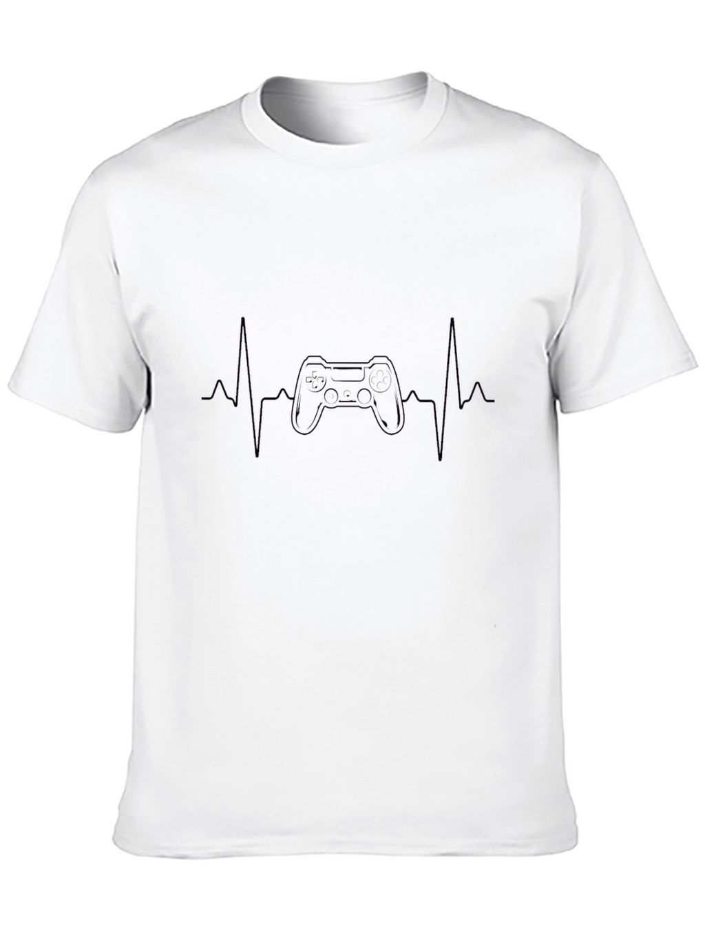 Gamer Heartbeat T-Shirt - Black