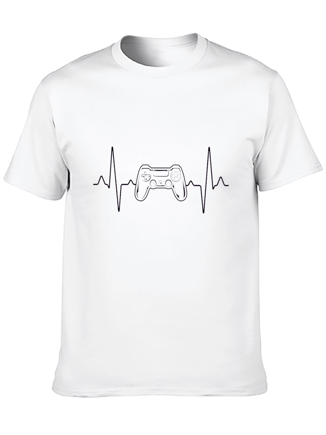 Gamer Heartbeat T-Shirt - Black