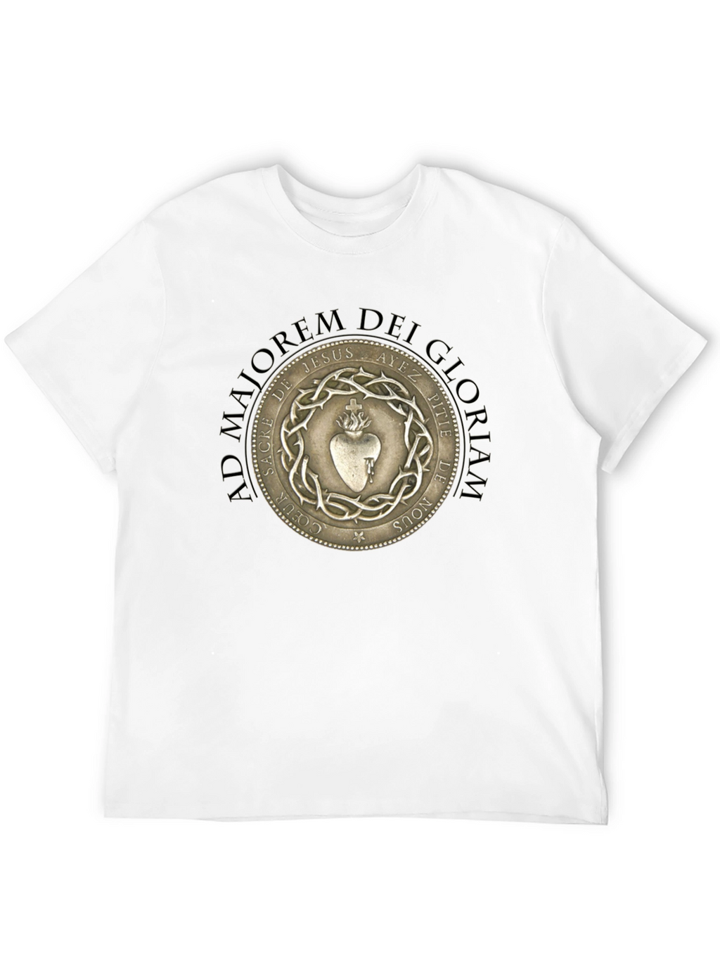 Sacred Heart Graphic T-Shirt - Black