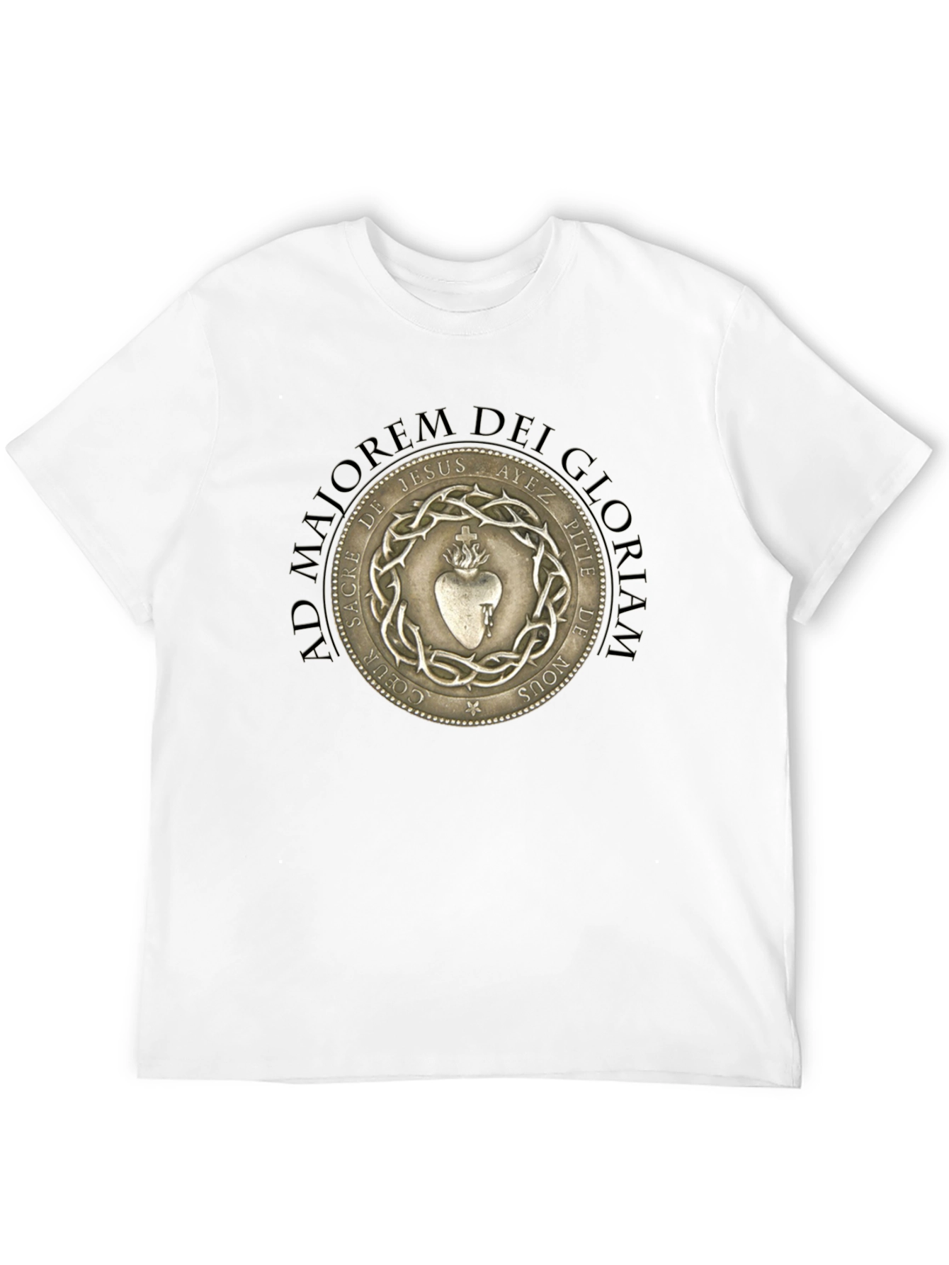 Sacred Heart Graphic T-Shirt - Black