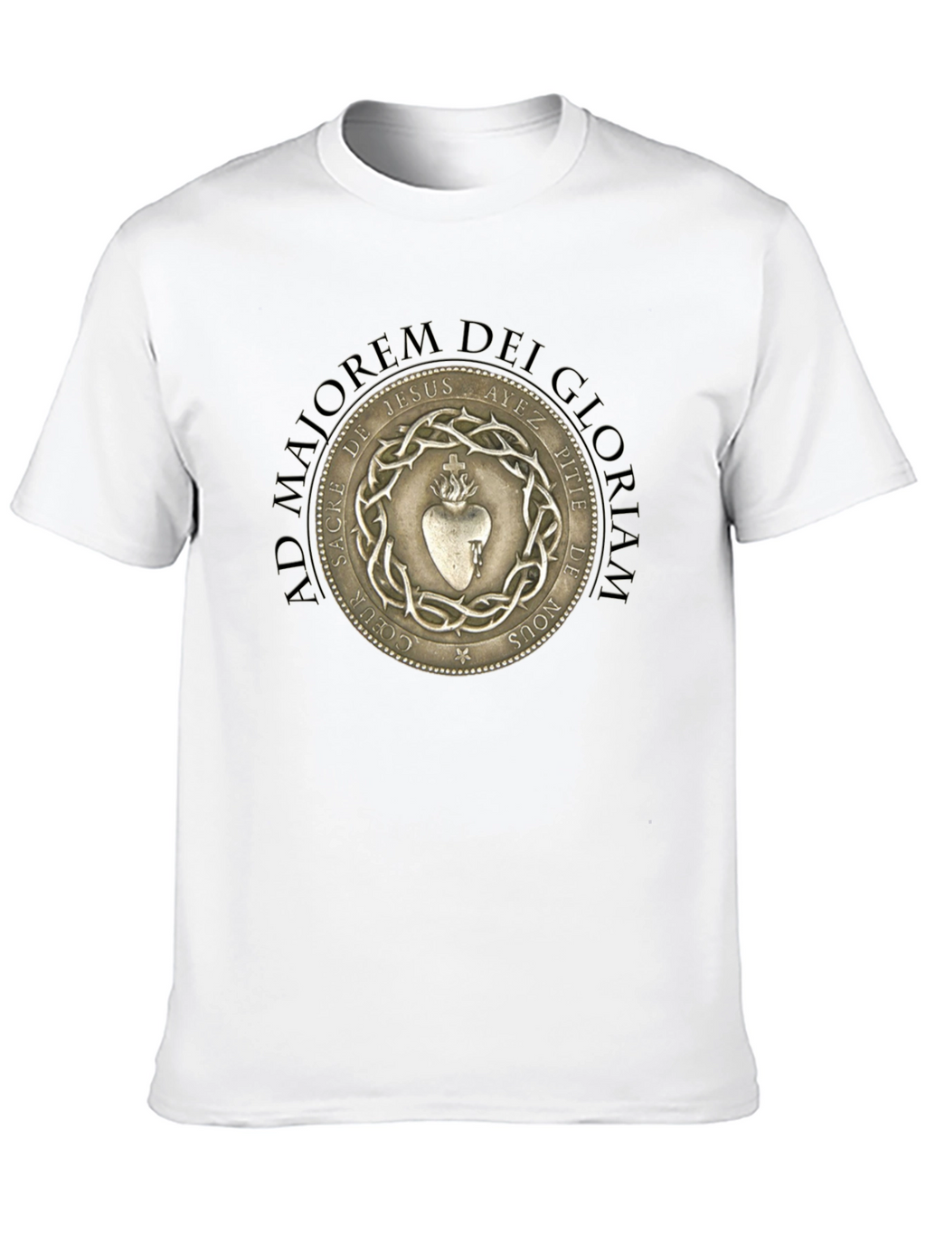 Sacred Heart Graphic T-Shirt - Black