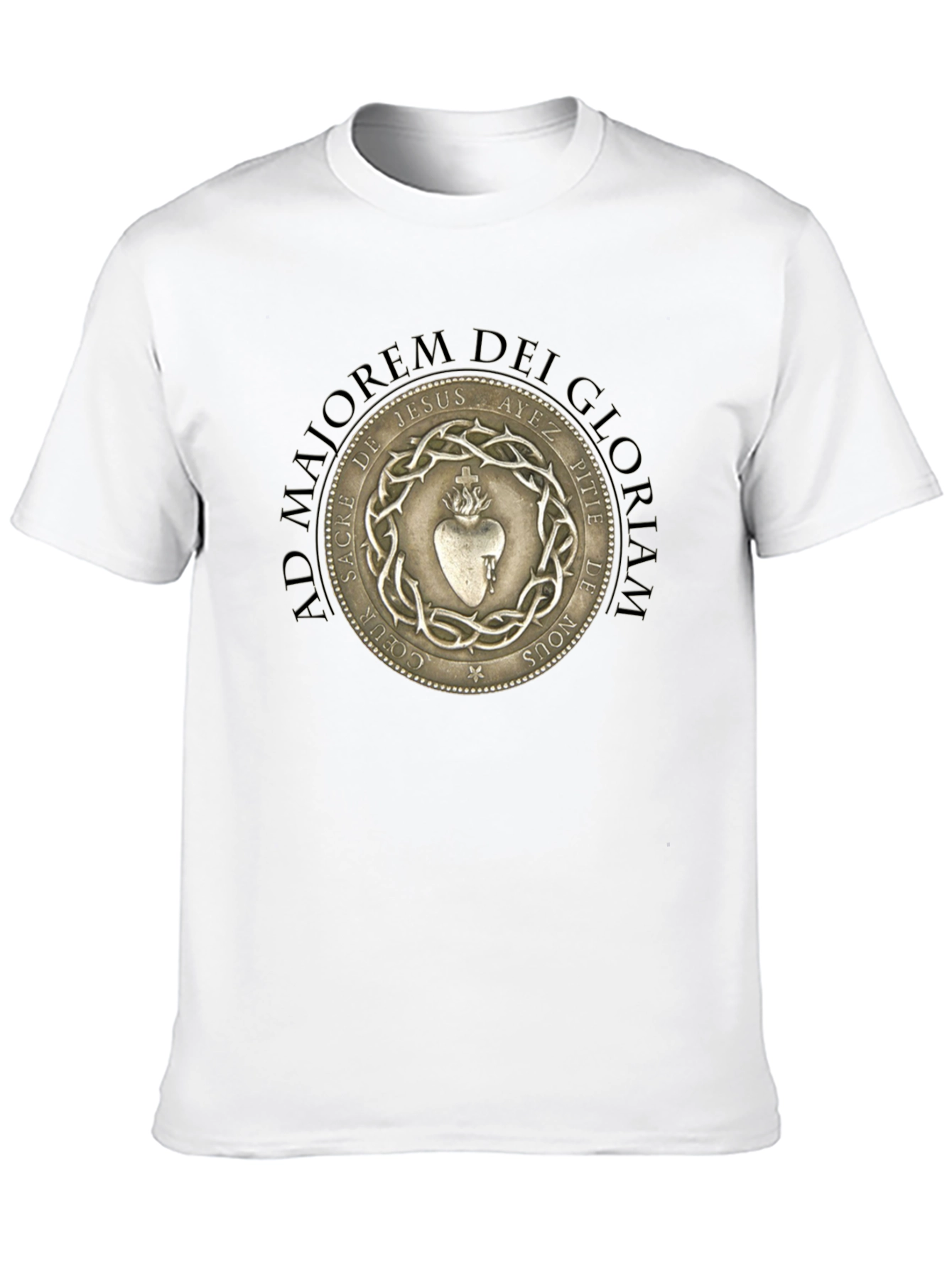 Sacred Heart Graphic T-Shirt - Black