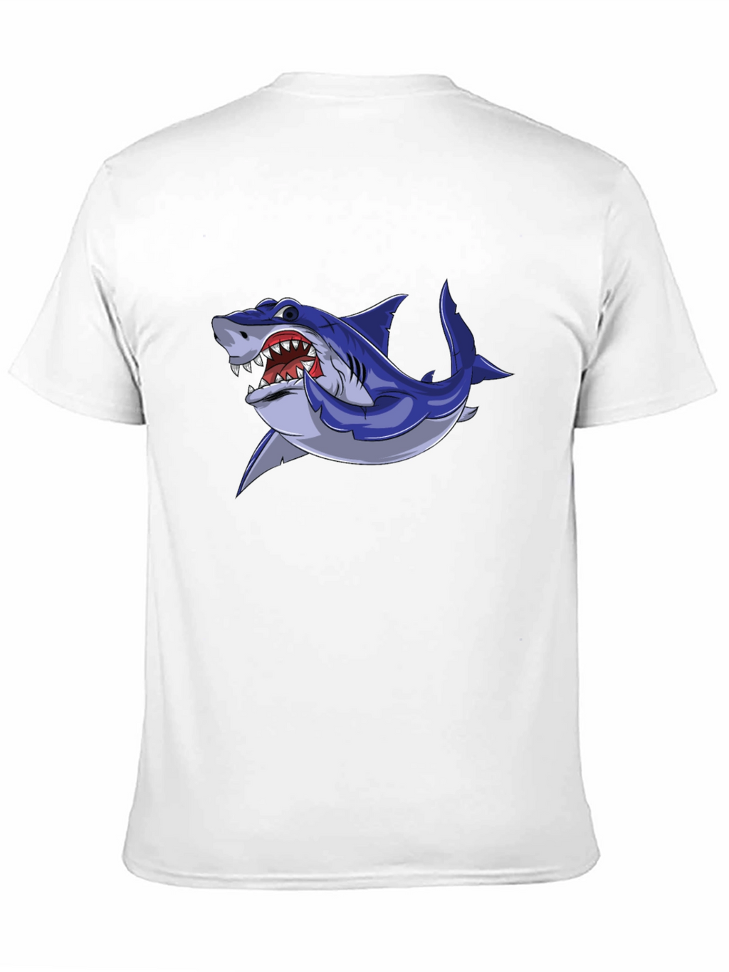 Cool Shark Graphic Tee - Black Cotton Blend