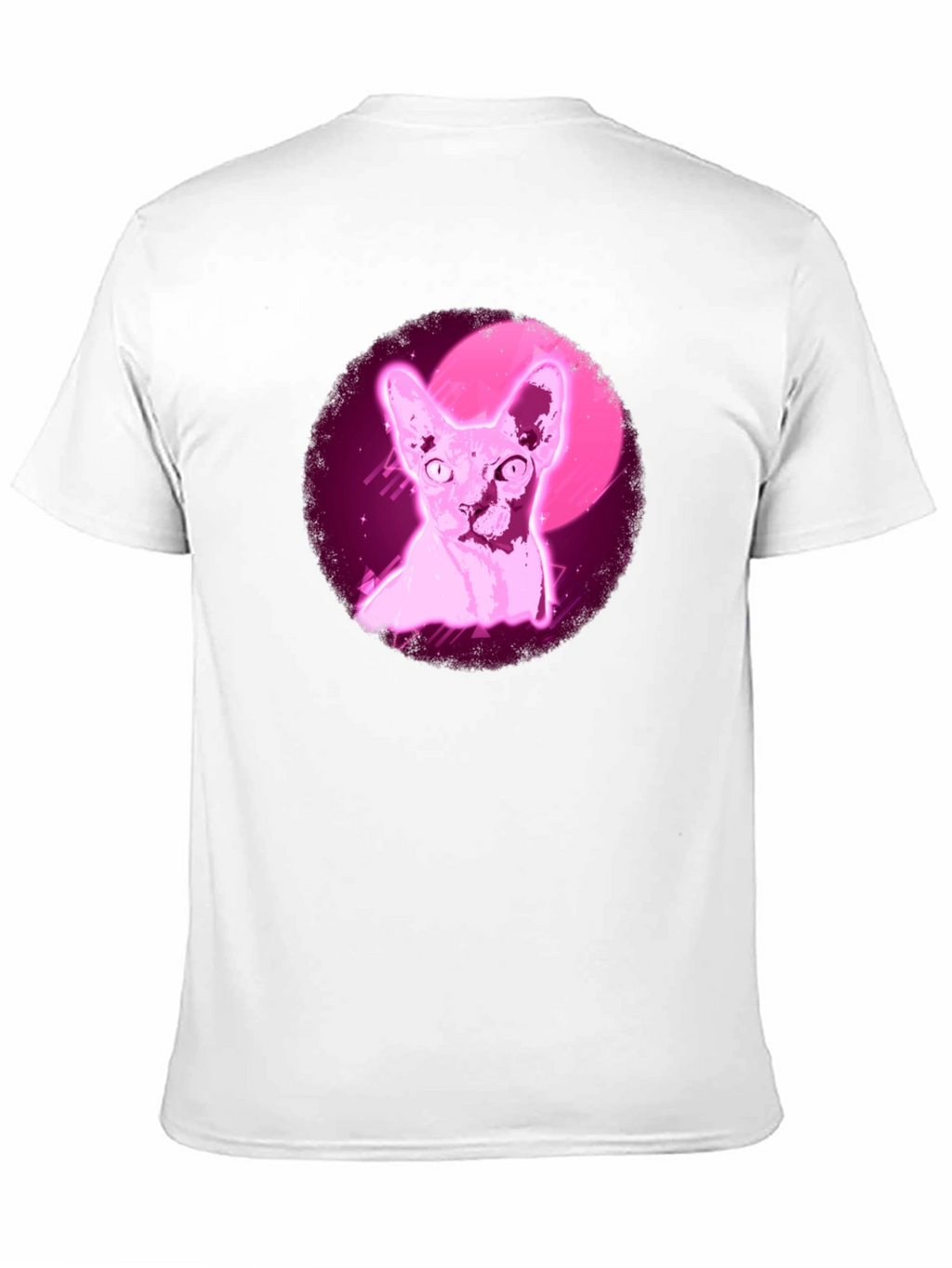 Sphynx Cat T-Shirt - Retro Pink