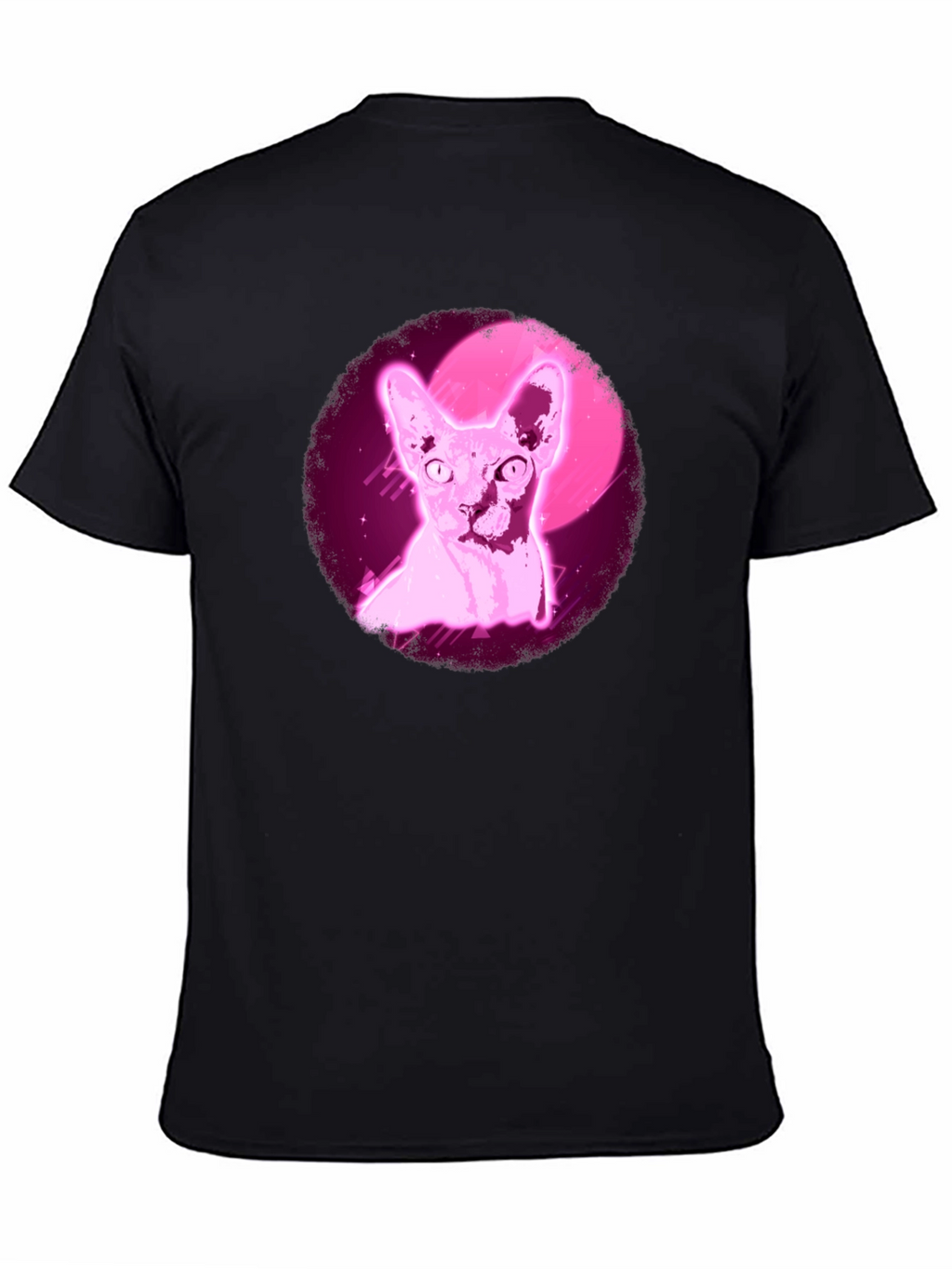 Sphynx Cat T-Shirt - Retro Pink
