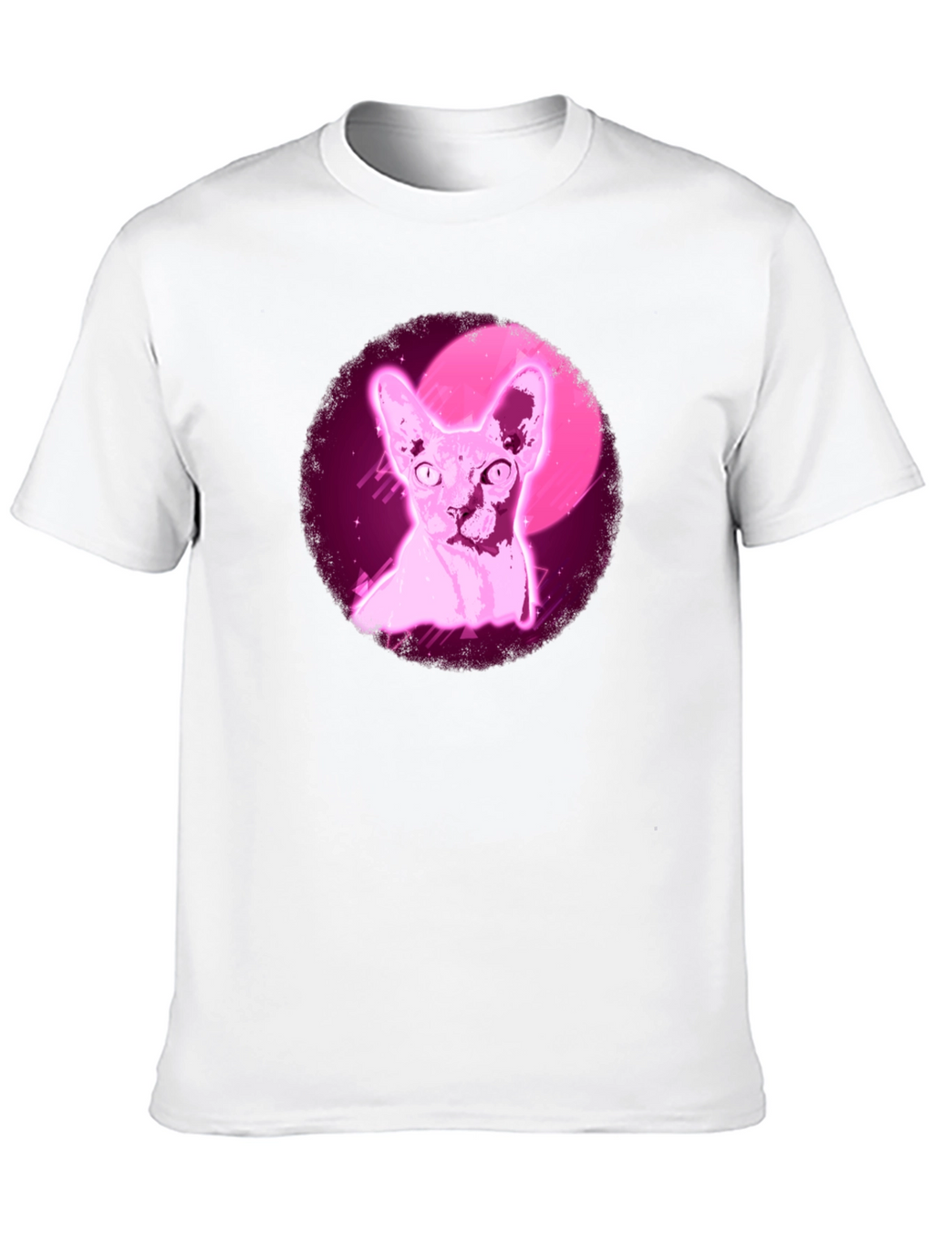 Sphynx Cat T-Shirt - Retro Pink