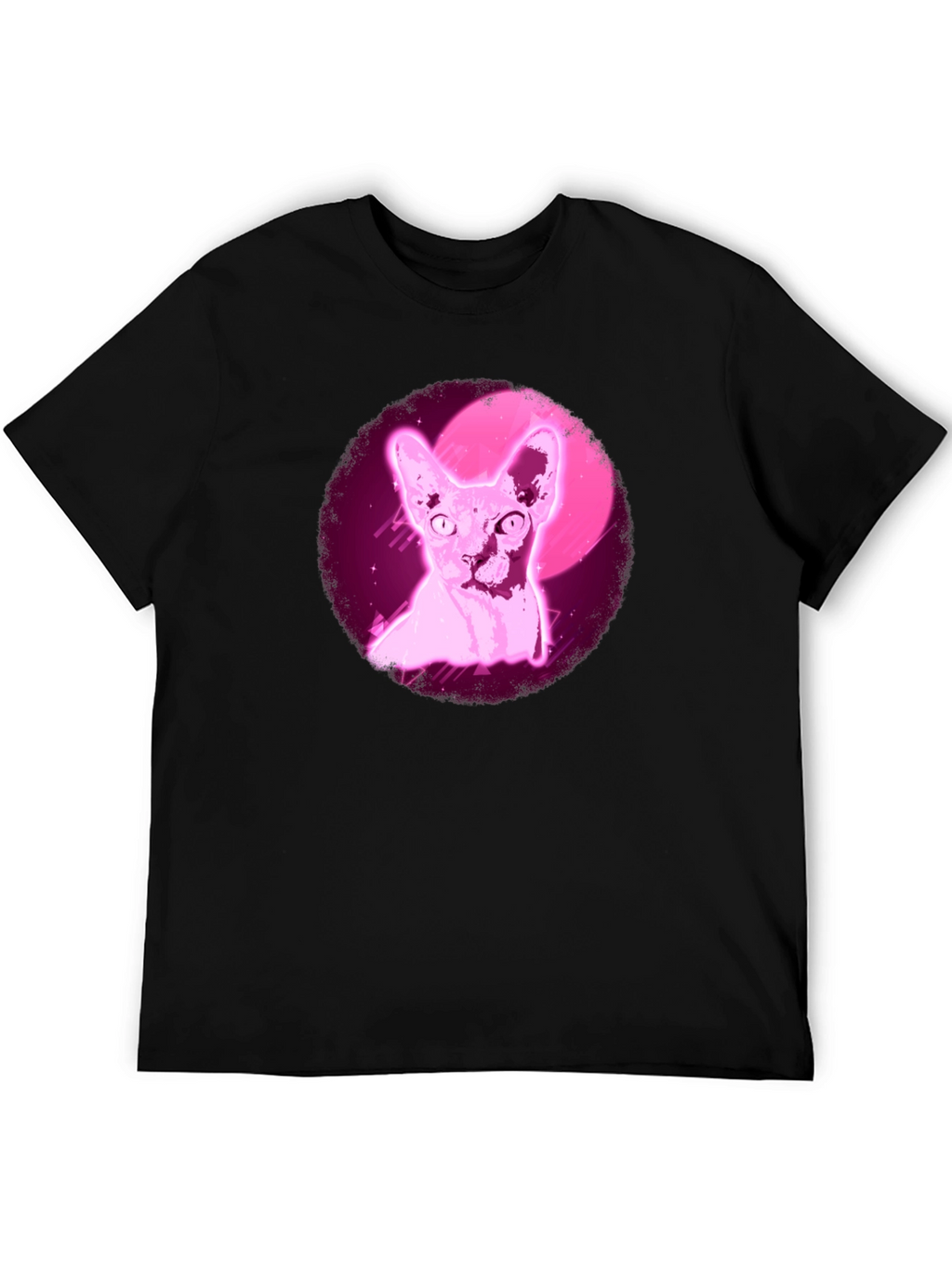Sphynx Cat T-Shirt - Retro Pink