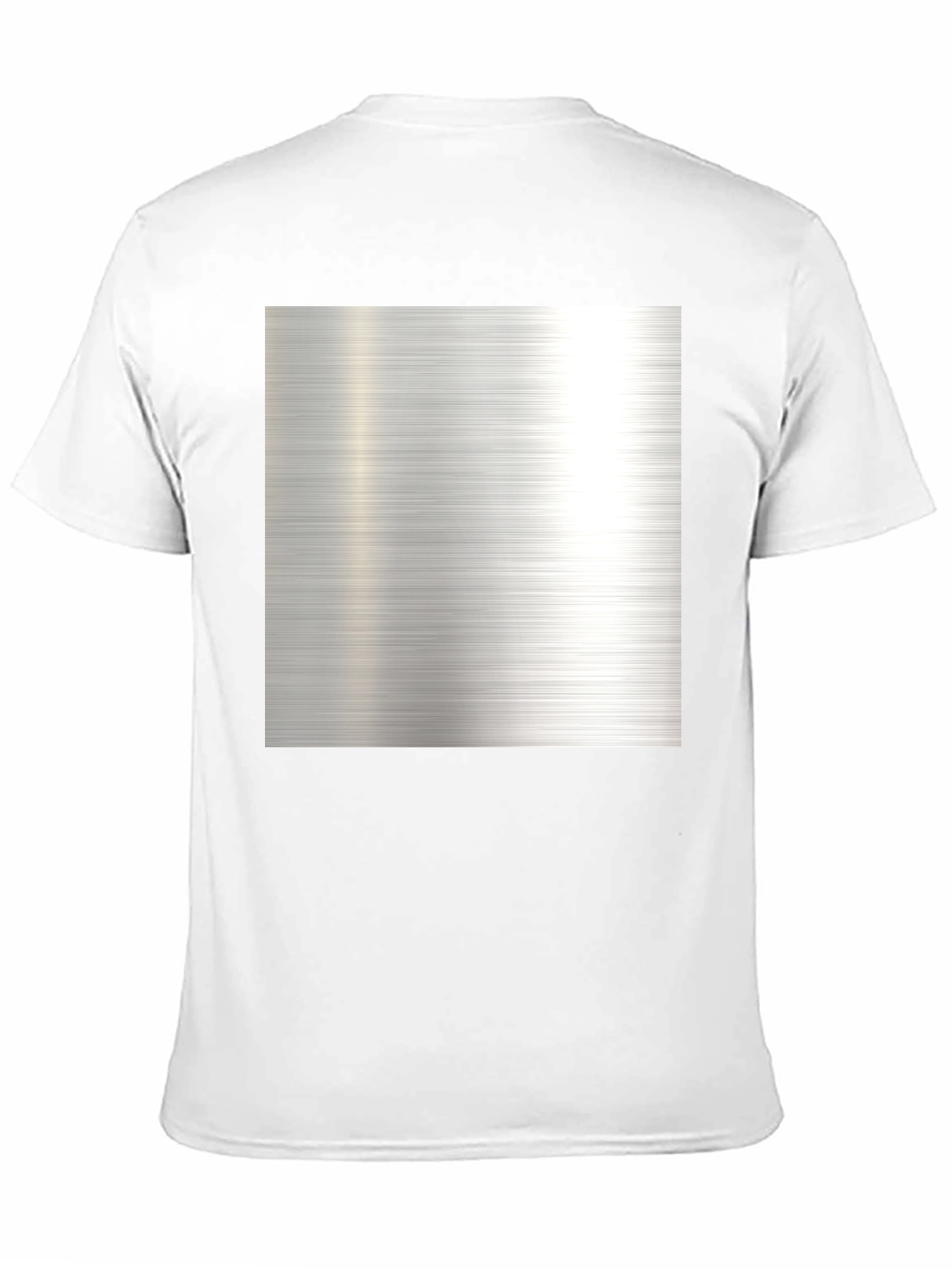 Metal Texture Print Black T-Shirt