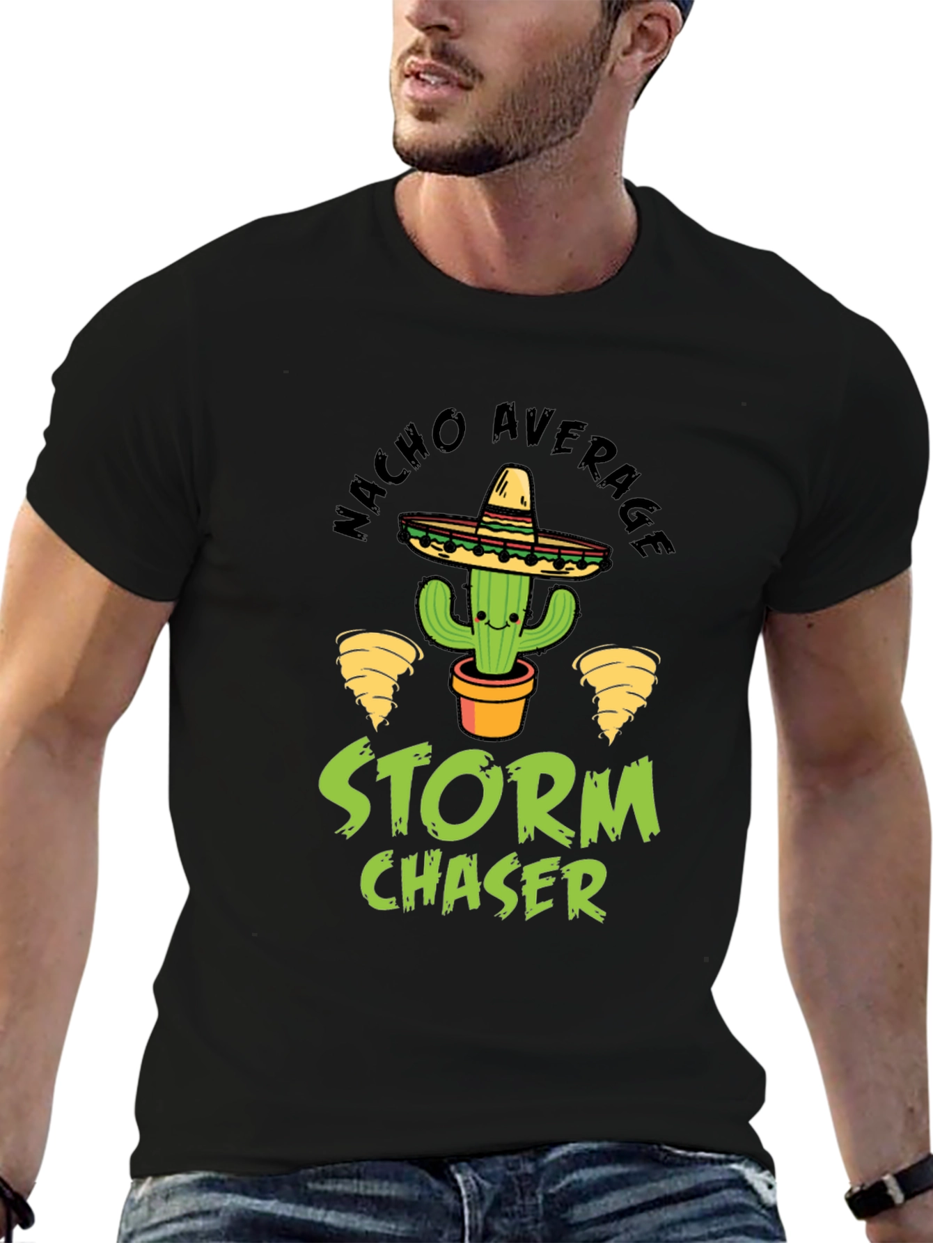 Nacho Average Storm Chaser Graphic T-Shirt